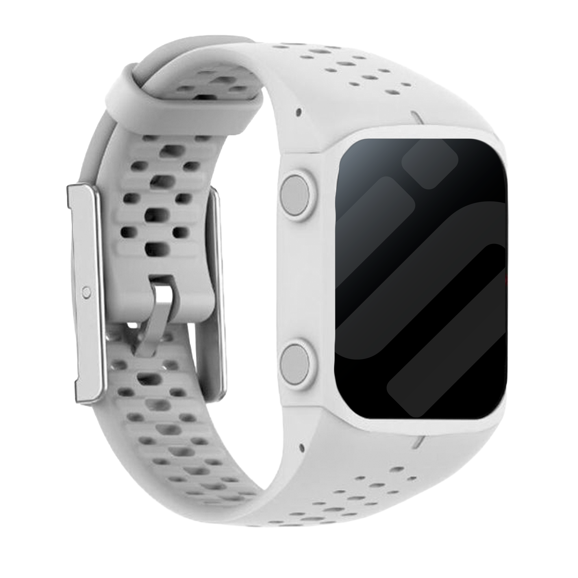 Polar M400 / M430 Silikonarmband (Weiß)