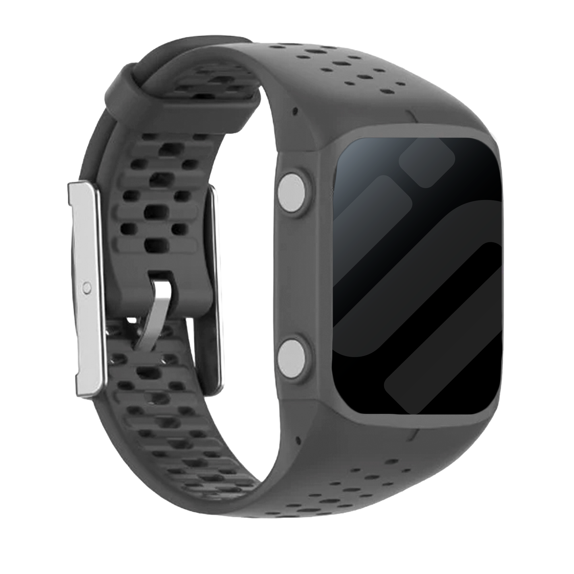Polar M400 / M430 Silikonarmband (Dunkelgrau)