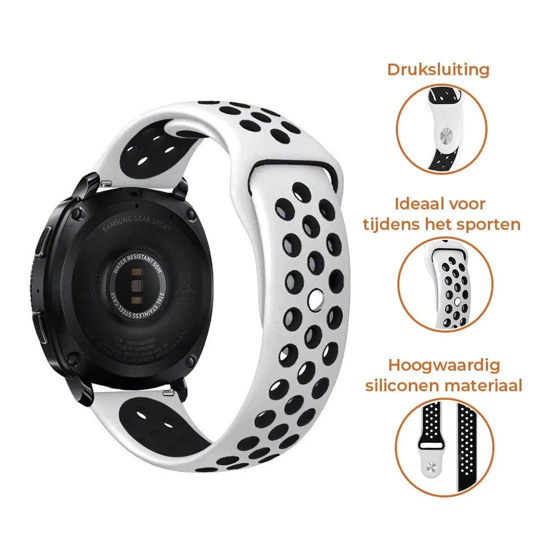 Suunto Run sport band (wit/zwart)