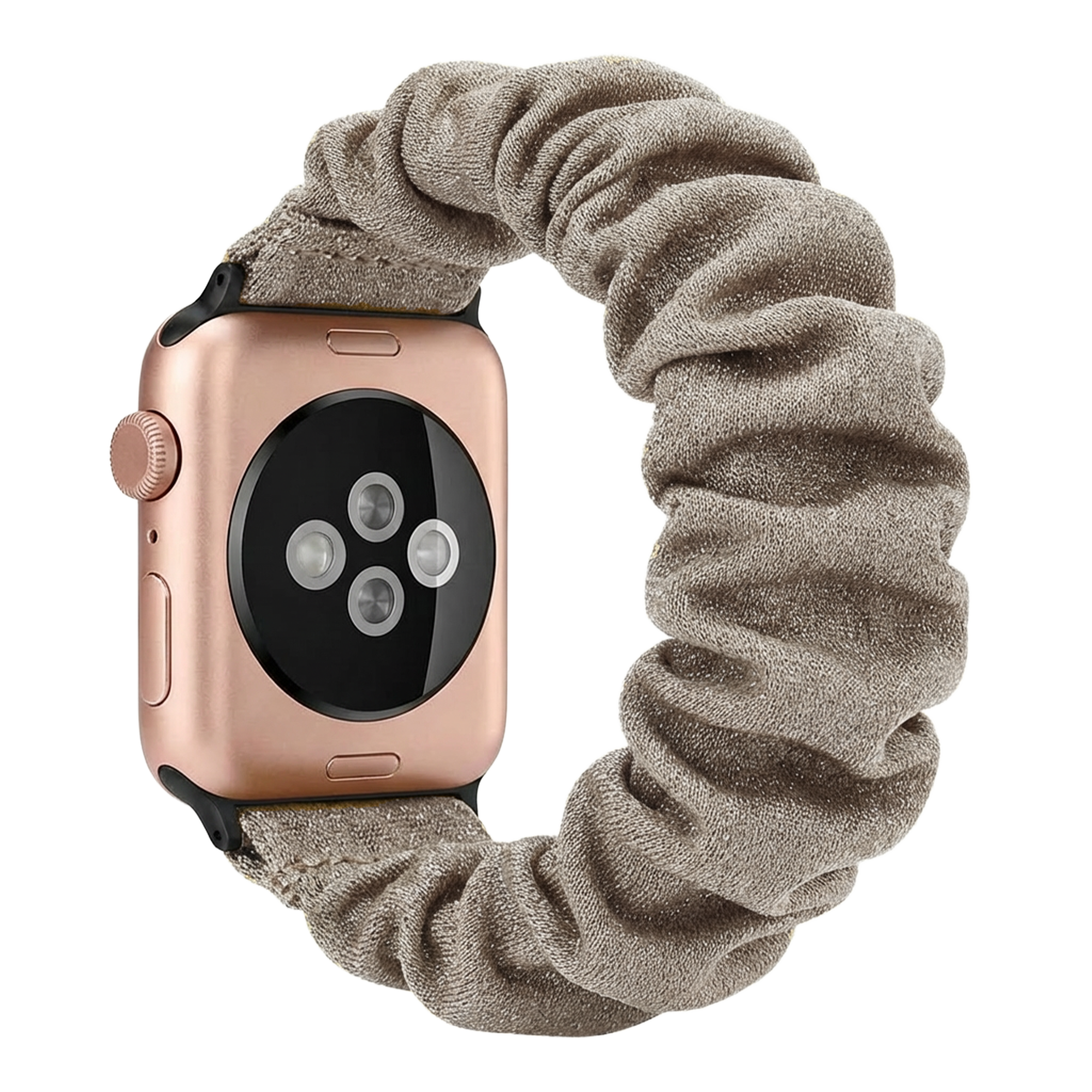 Apple Watch Scrunchie Strap (Shiny Beige)