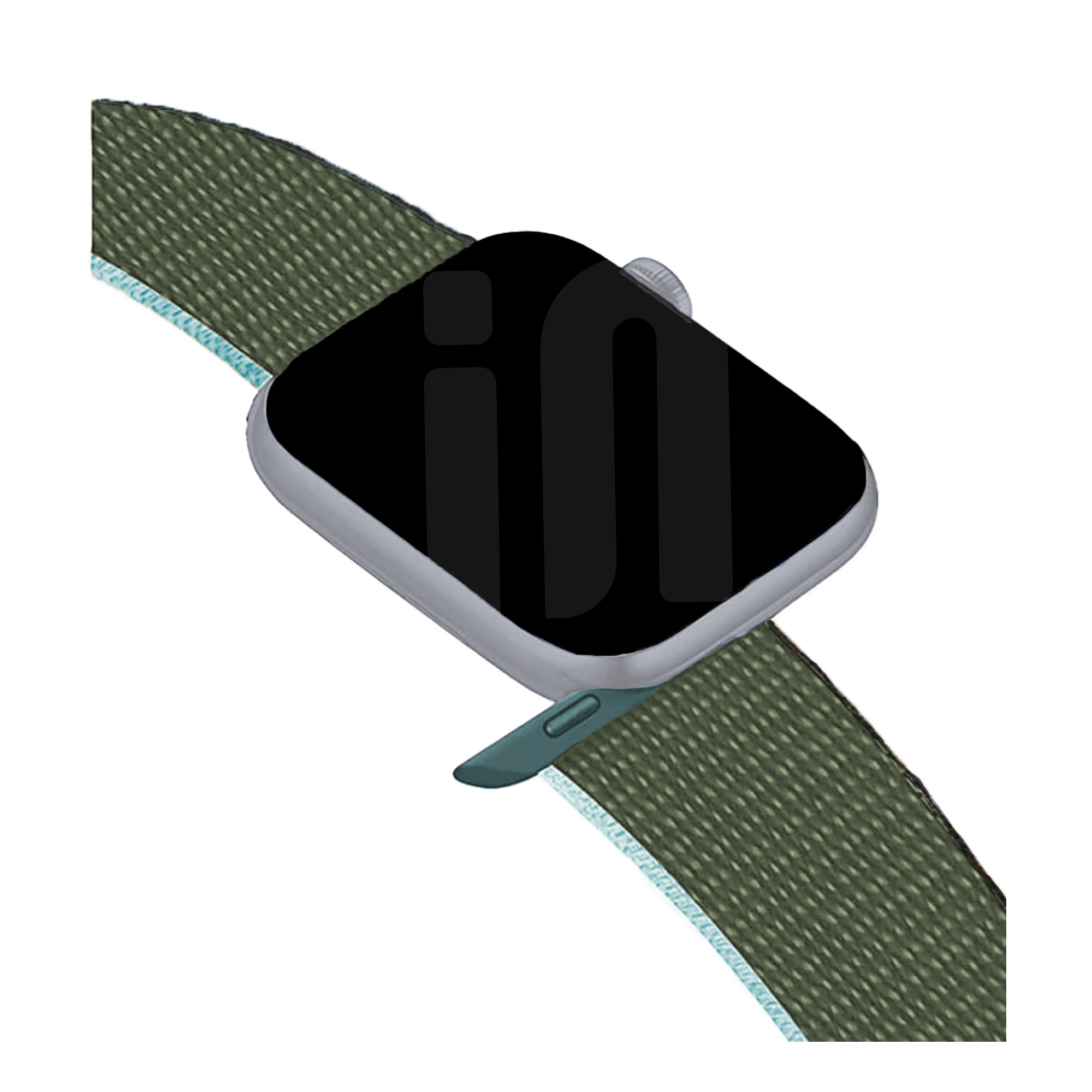 Apple Watch Nylon Loop Strap (Olive Green)