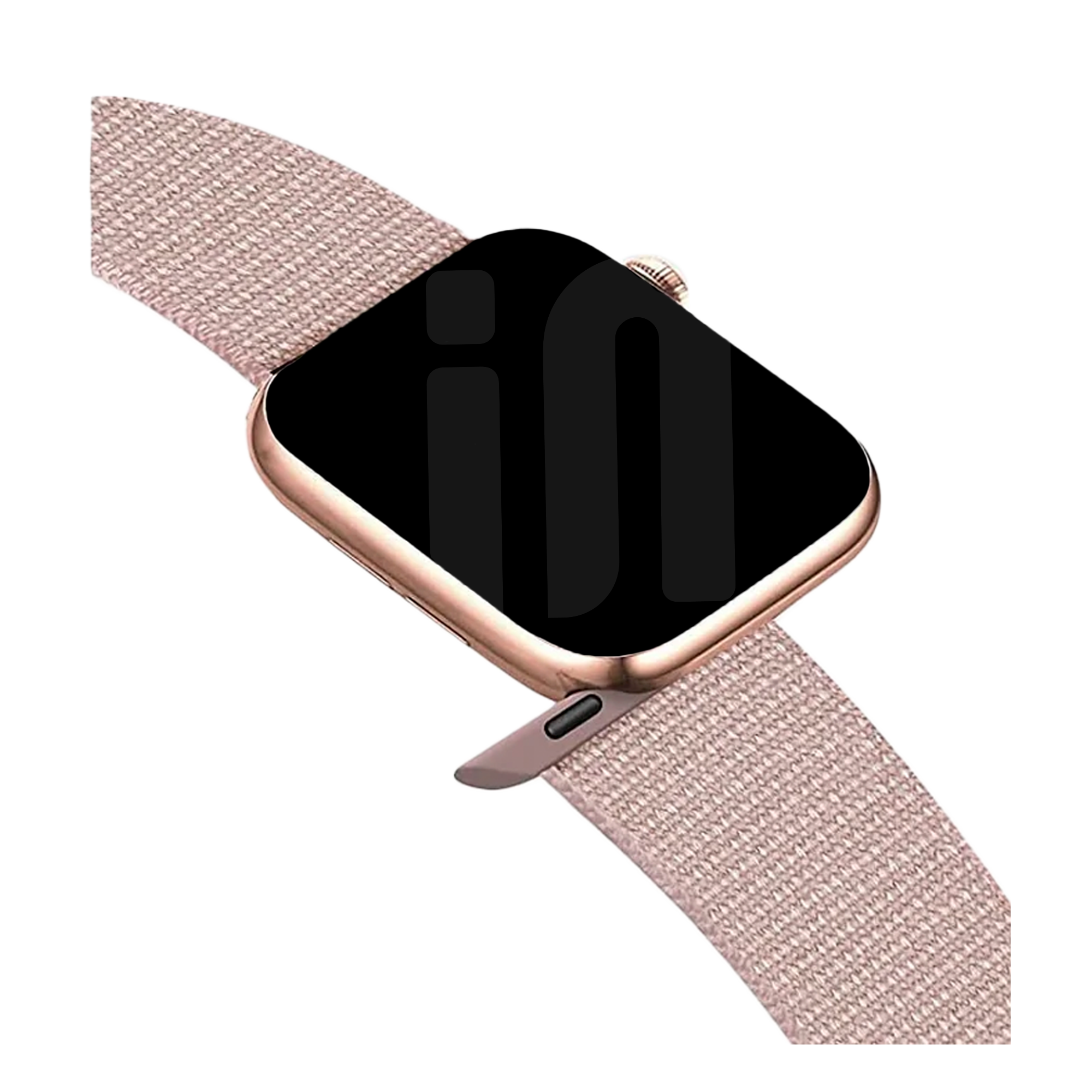 Apple Watch Nylon Loop Strap (Light Pink)