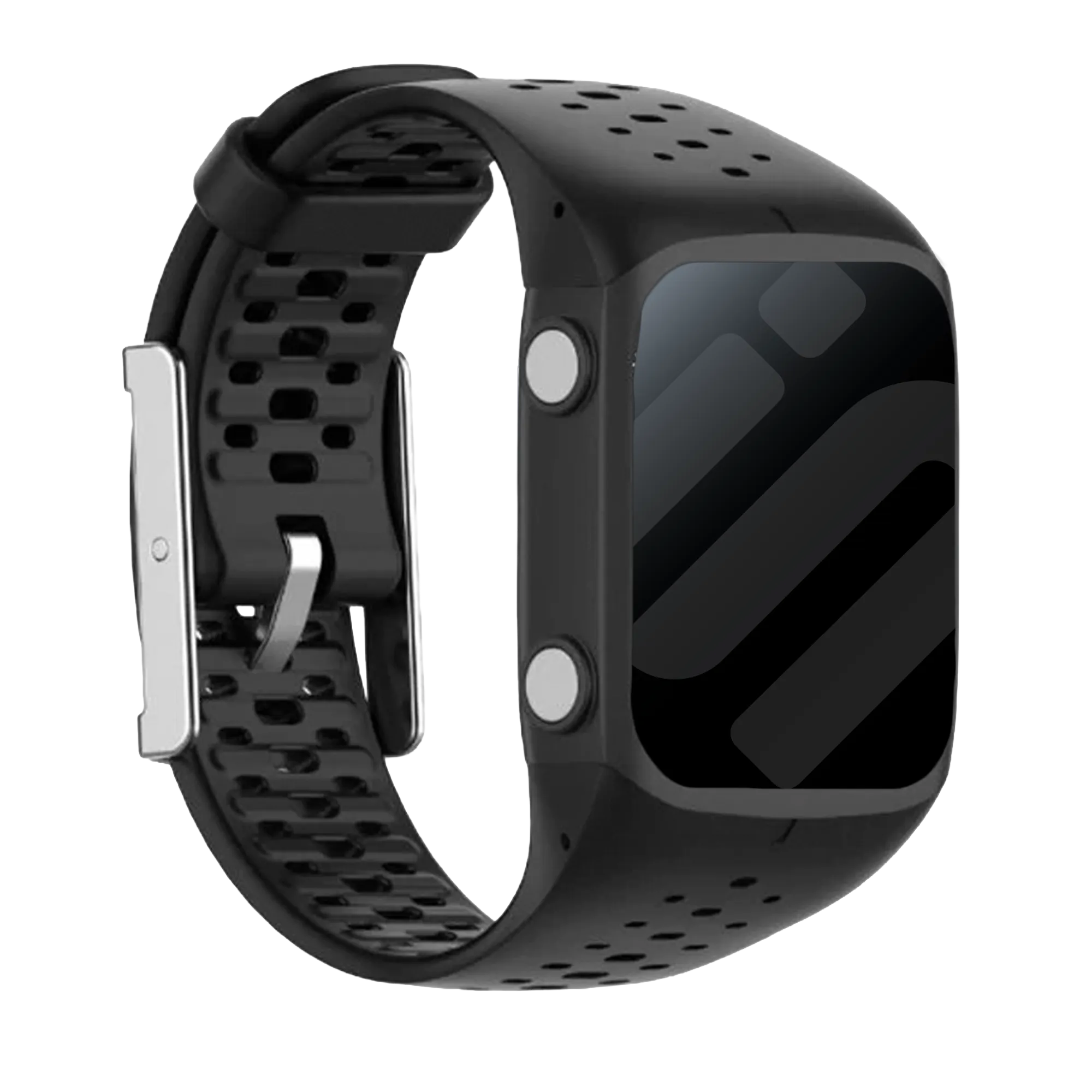 Polar M400 / M430 siliconen bandje (zwart)