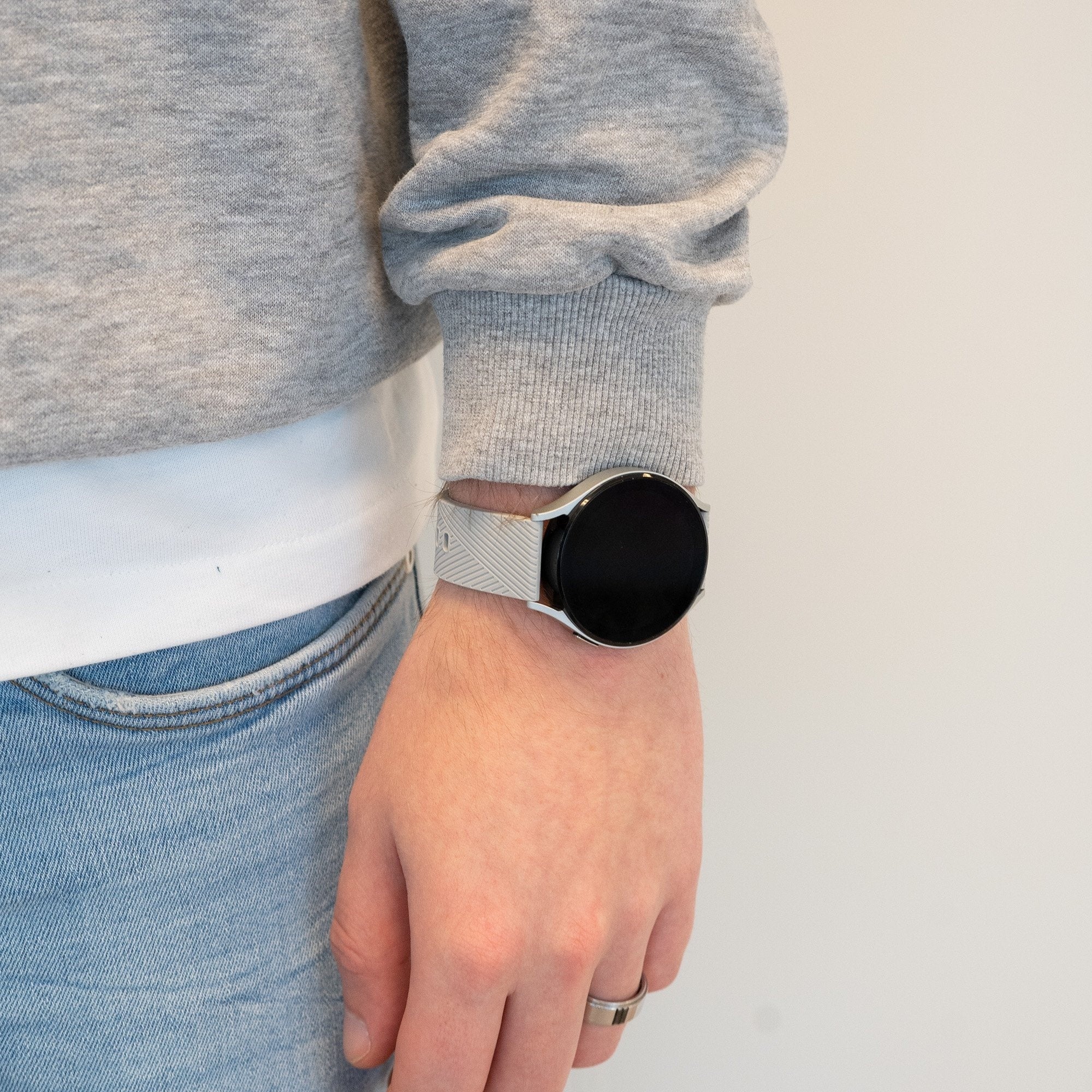 Bandz Correa silicona 'Deluxe' Coros Apex 42mm (gris)
