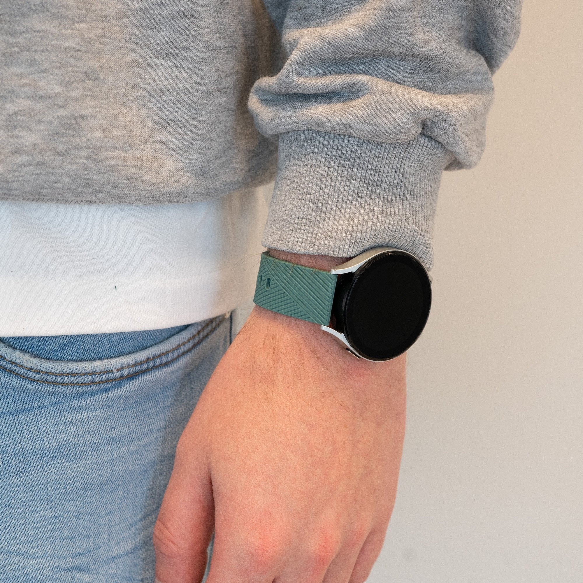 Bandz Correa silicona 'Deluxe' Coros Apex 42mm (verde pino)