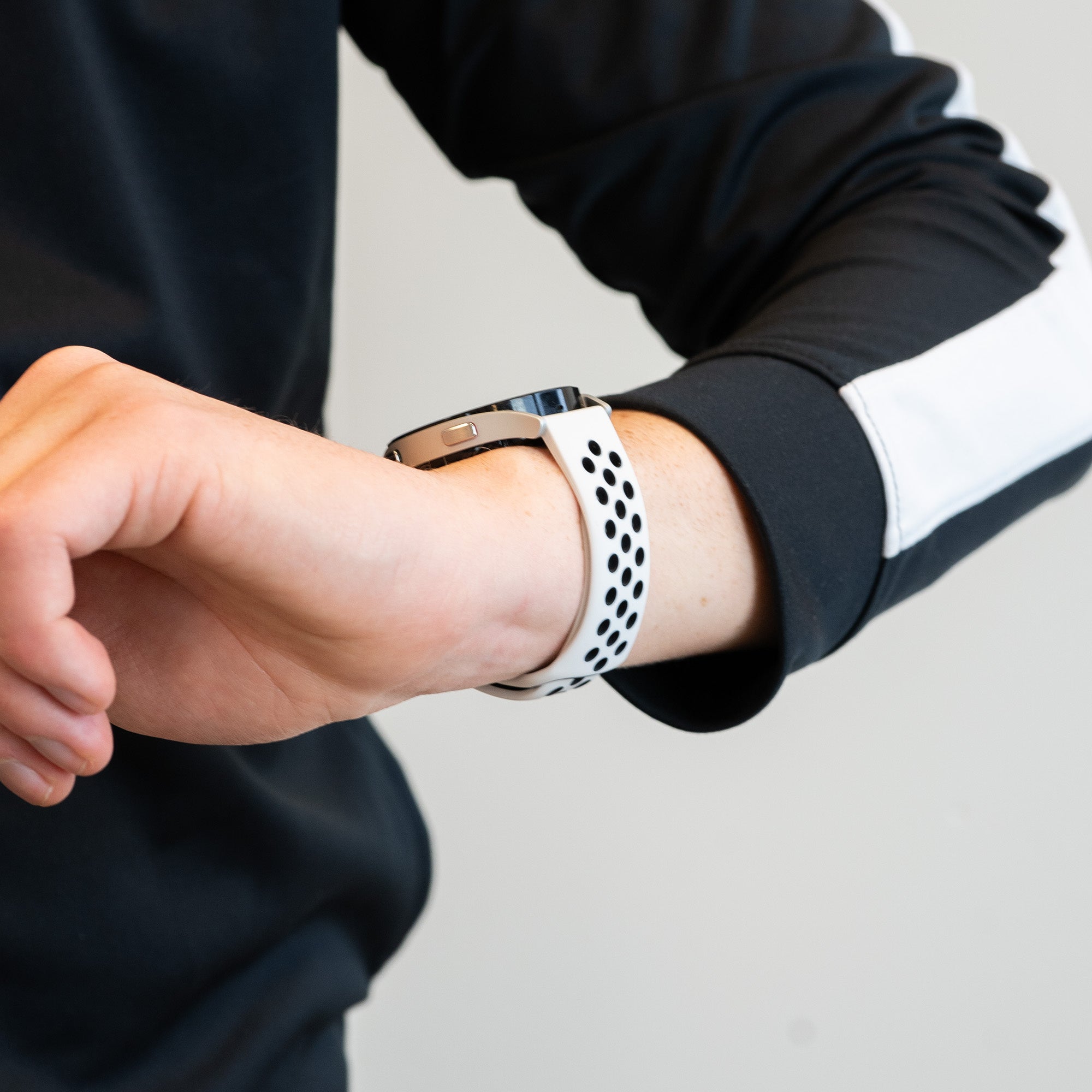 Bandz Coros Pace 2 Sport Strap 'Deluxe' (White/Black)