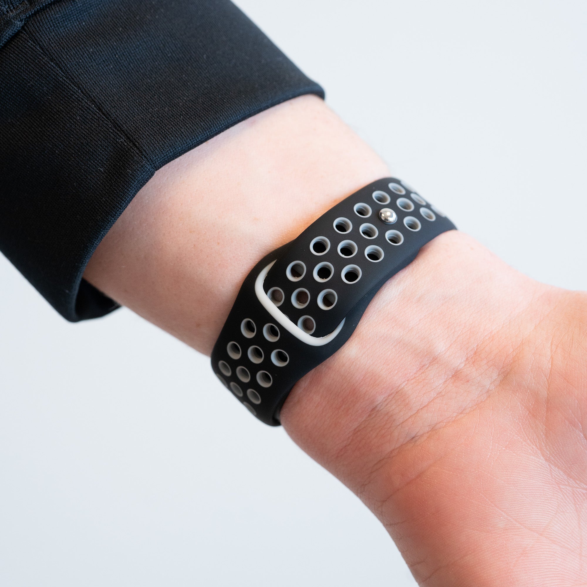 Bandz Amazfit Bip 6 Sport Strap 'Deluxe' (Black/Grey)