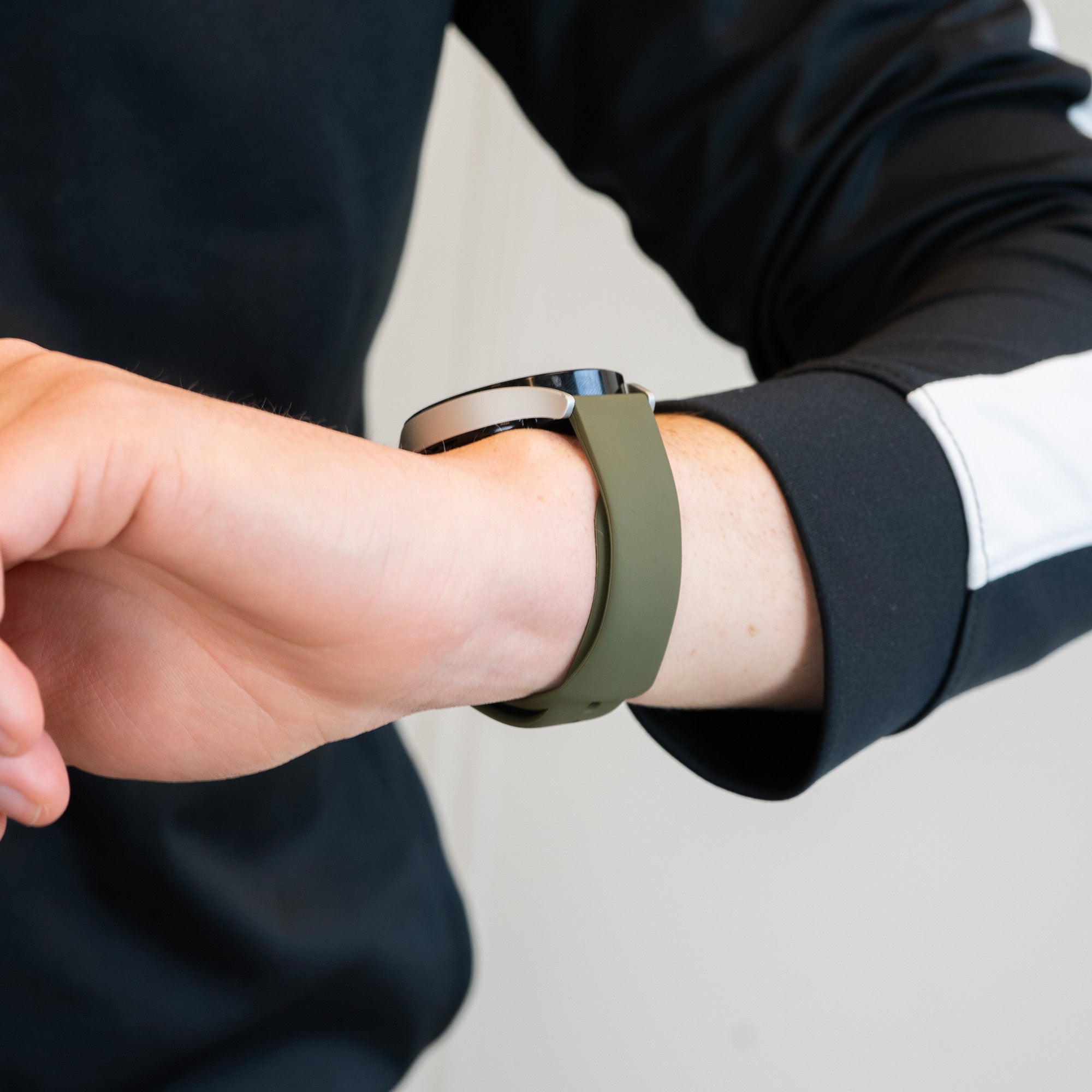 Bandz Amazfit Bip 6 Sport Strap 'Deluxe' (Olive Green)