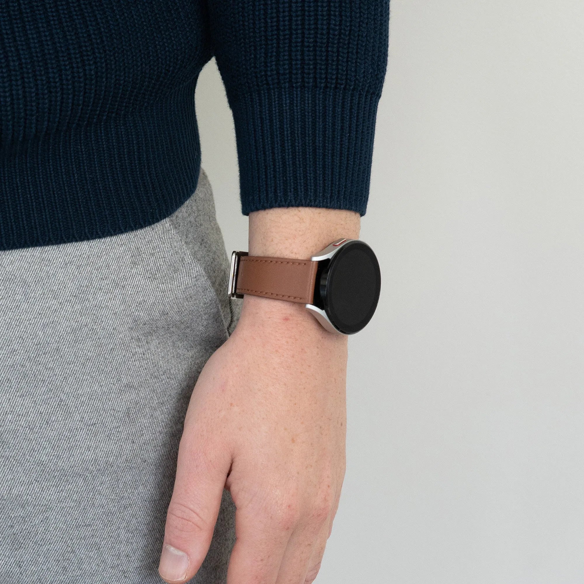 Bandz ICE Smart 2.0 Square 1.70 Lederarmband 'Deluxe' (Braun)
