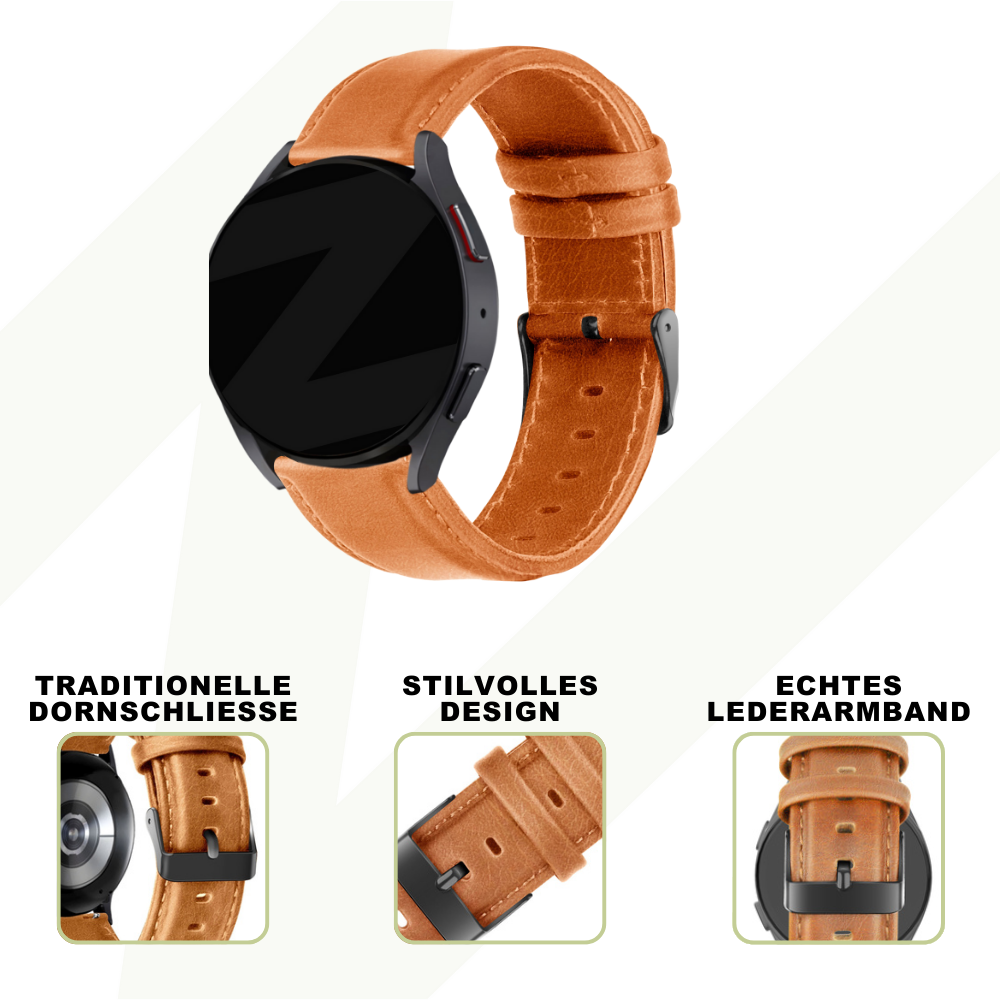 Bandz Coros Apex 42mm Leather Strap 'Classic' (Brown)