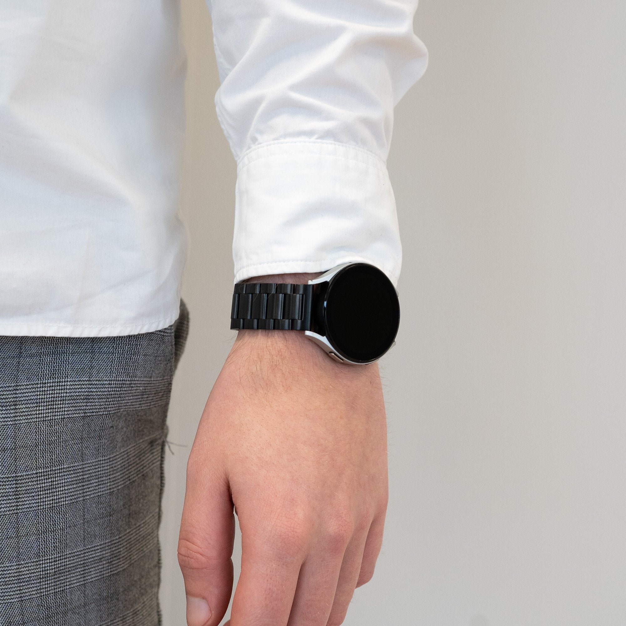 Bandz Garmin Vivomove 3 Steel Strap 'Classic' (Black)