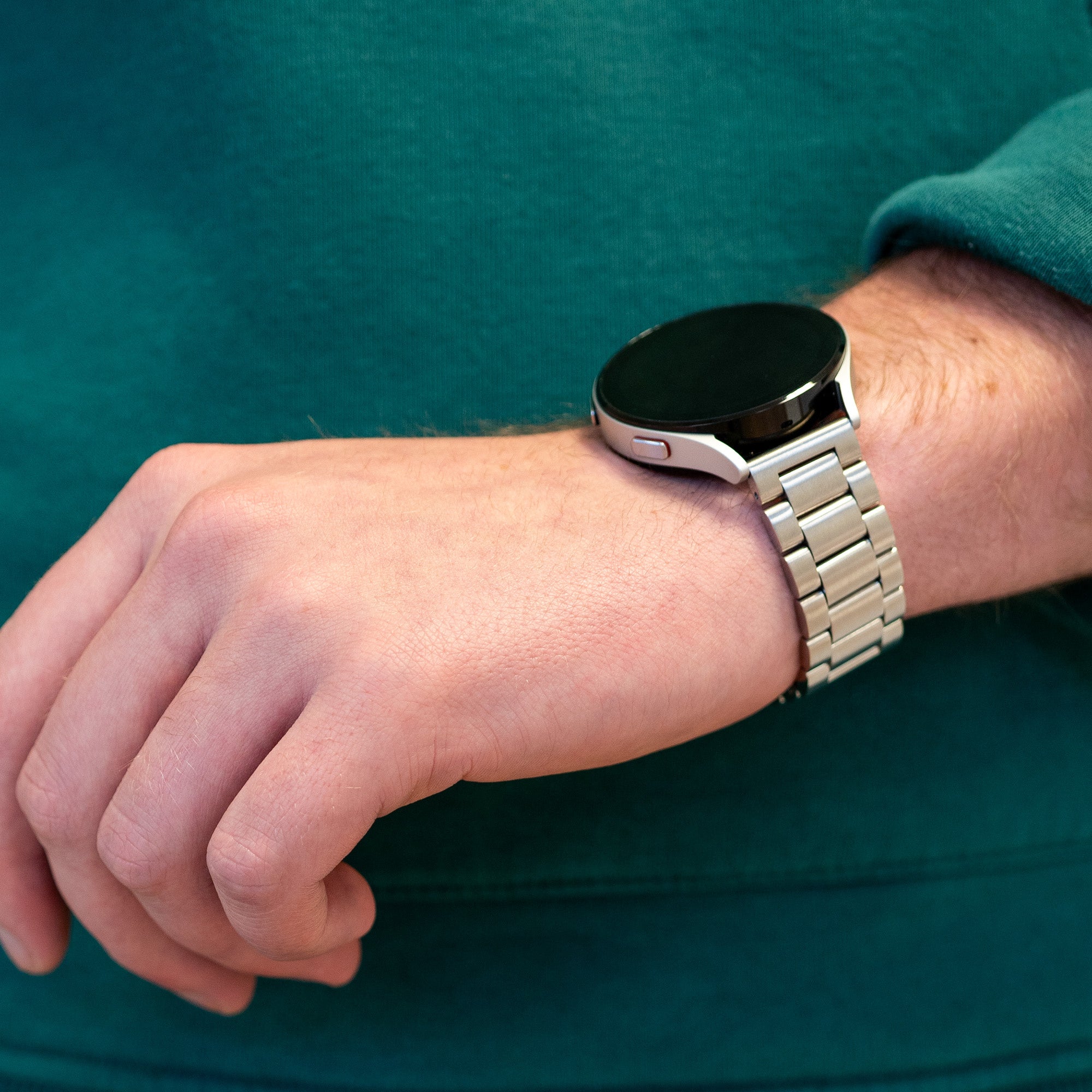 Bandz Garmin Approach S40 Stahlarmband 'Classic' (Silber)