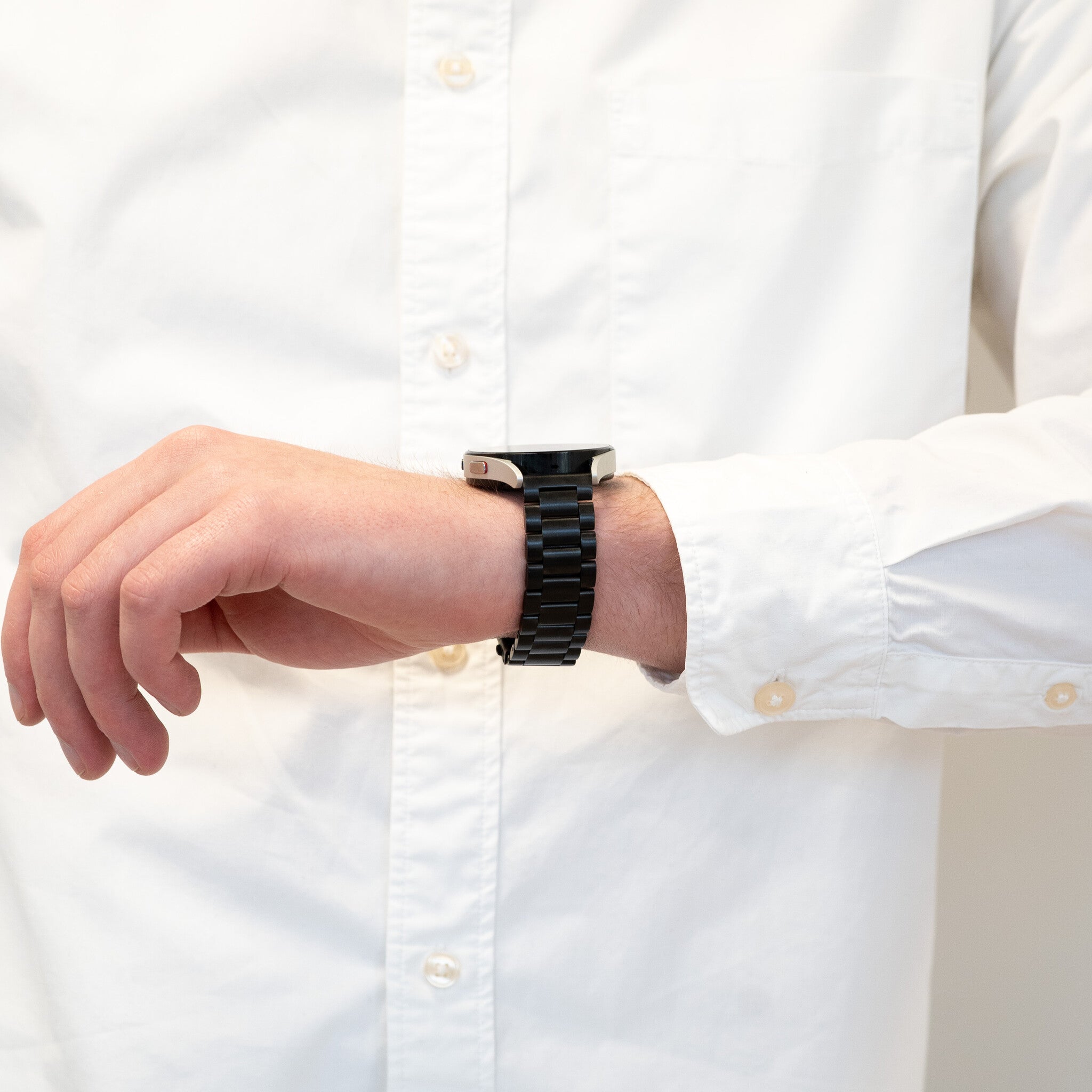 Bandz Xiaomi Watch S1 klassisches Stahlarmband (Schwarz)