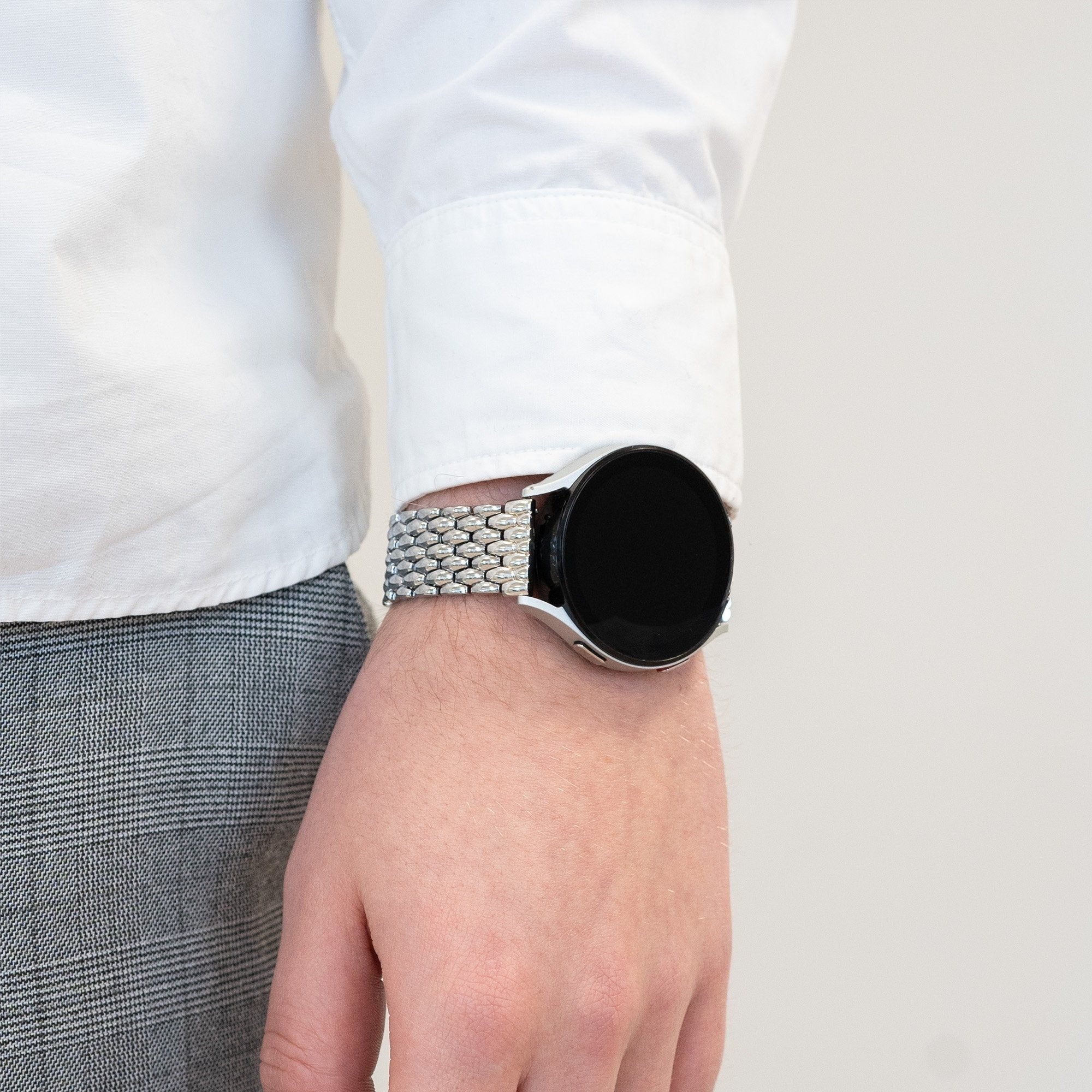 Bandz Coros Apex 42mm Steel Strap 'Dragon' (Silver)