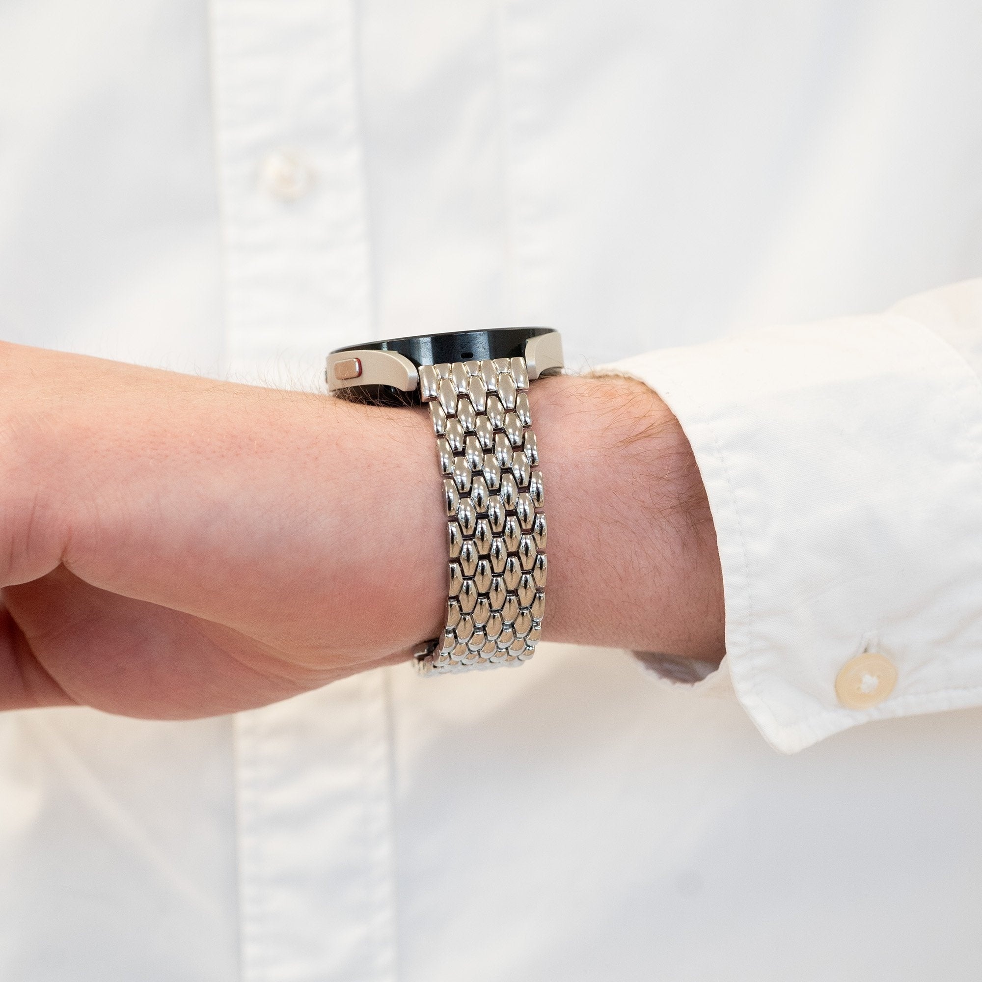 Bandz Coros Apex 42mm Steel Strap 'Dragon' (Silver)