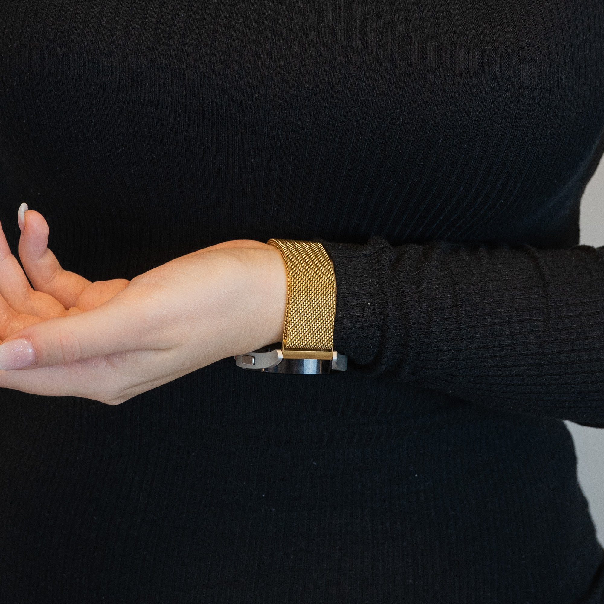 Bandz Garmin Venu SQ Milanese Loop Armband (Gold)