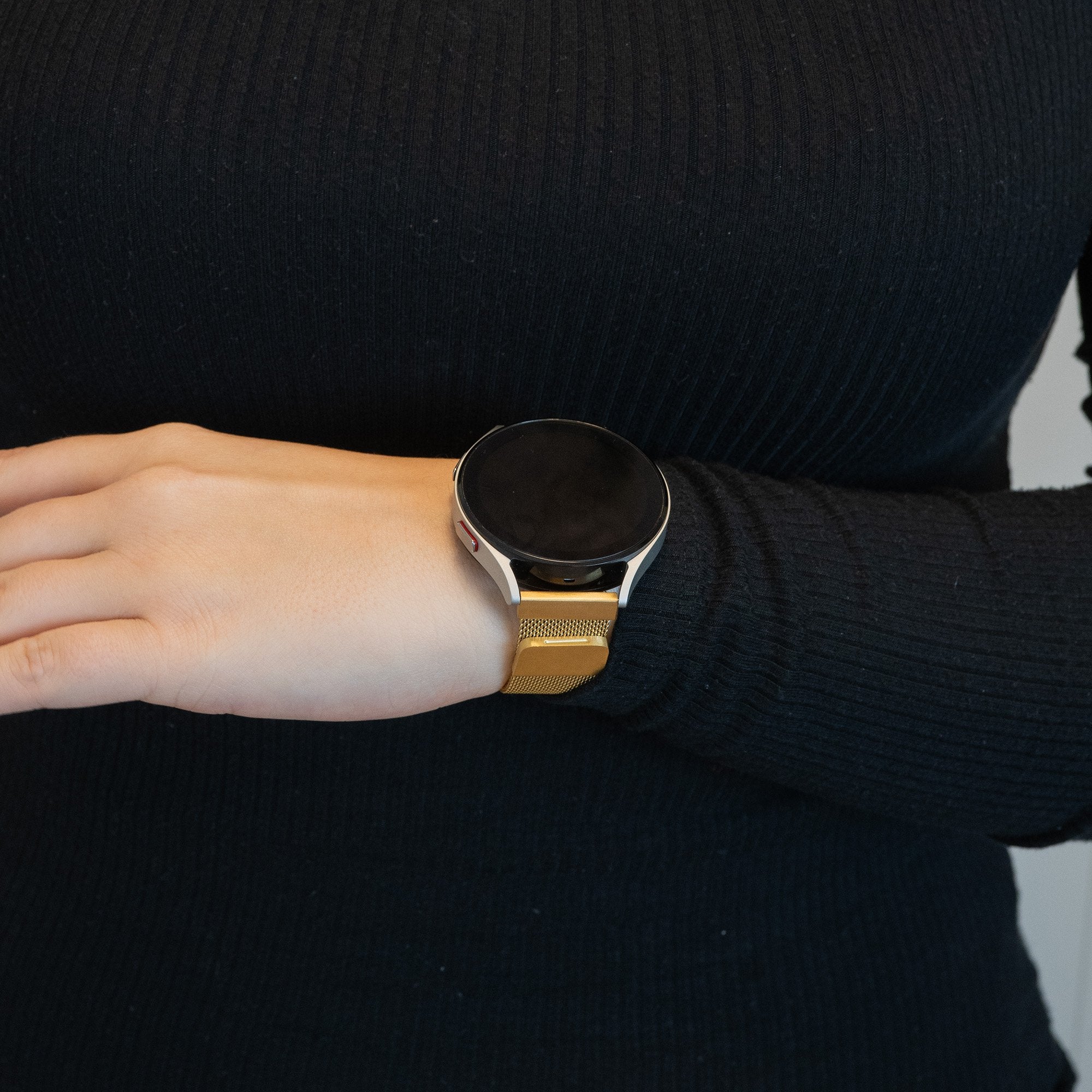 Bandz Garmin Vivoactive 5 Milanese Loop Armband (Gold)