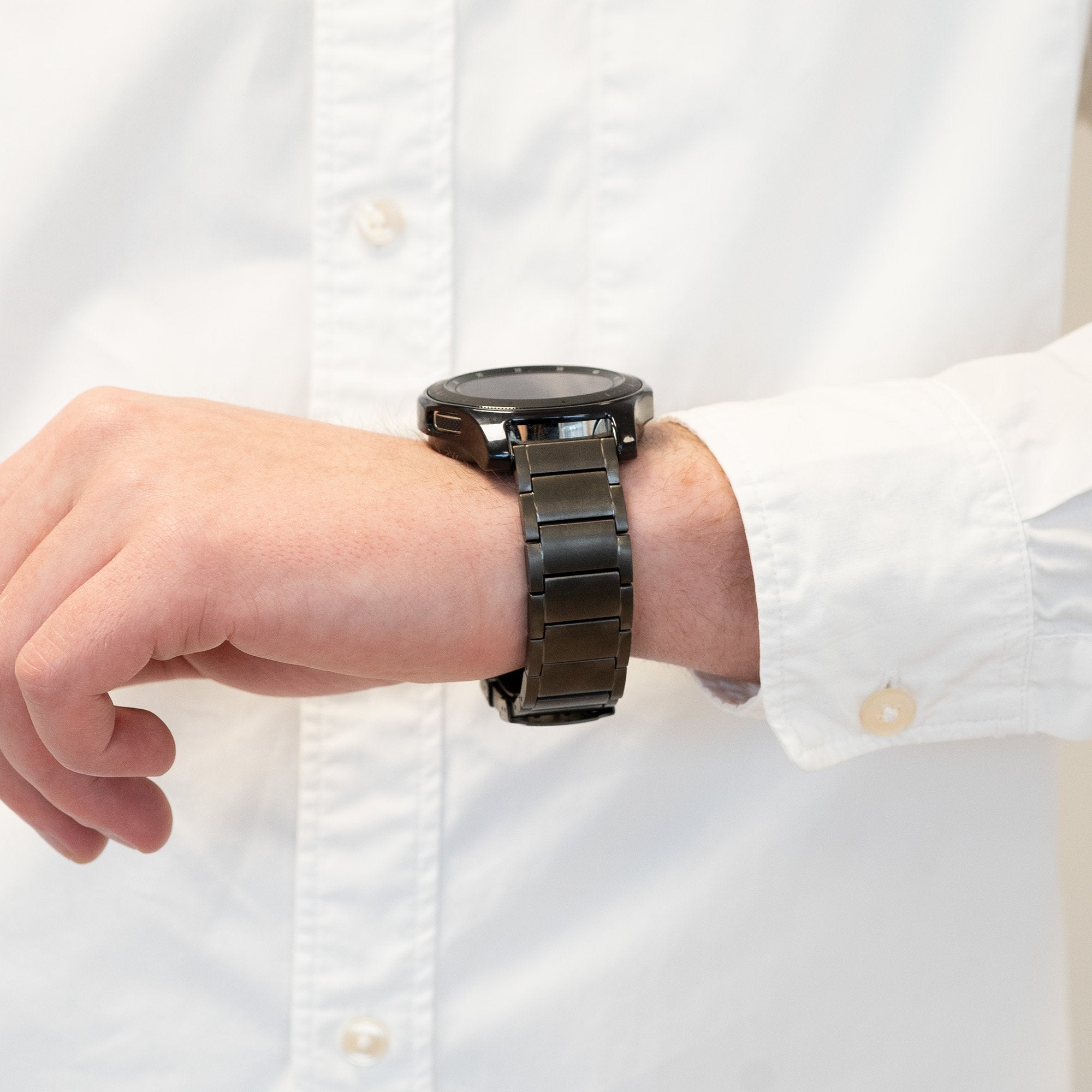 Bandz Garmin Forerunner 265 Titan Gliederarmband (Graphit)