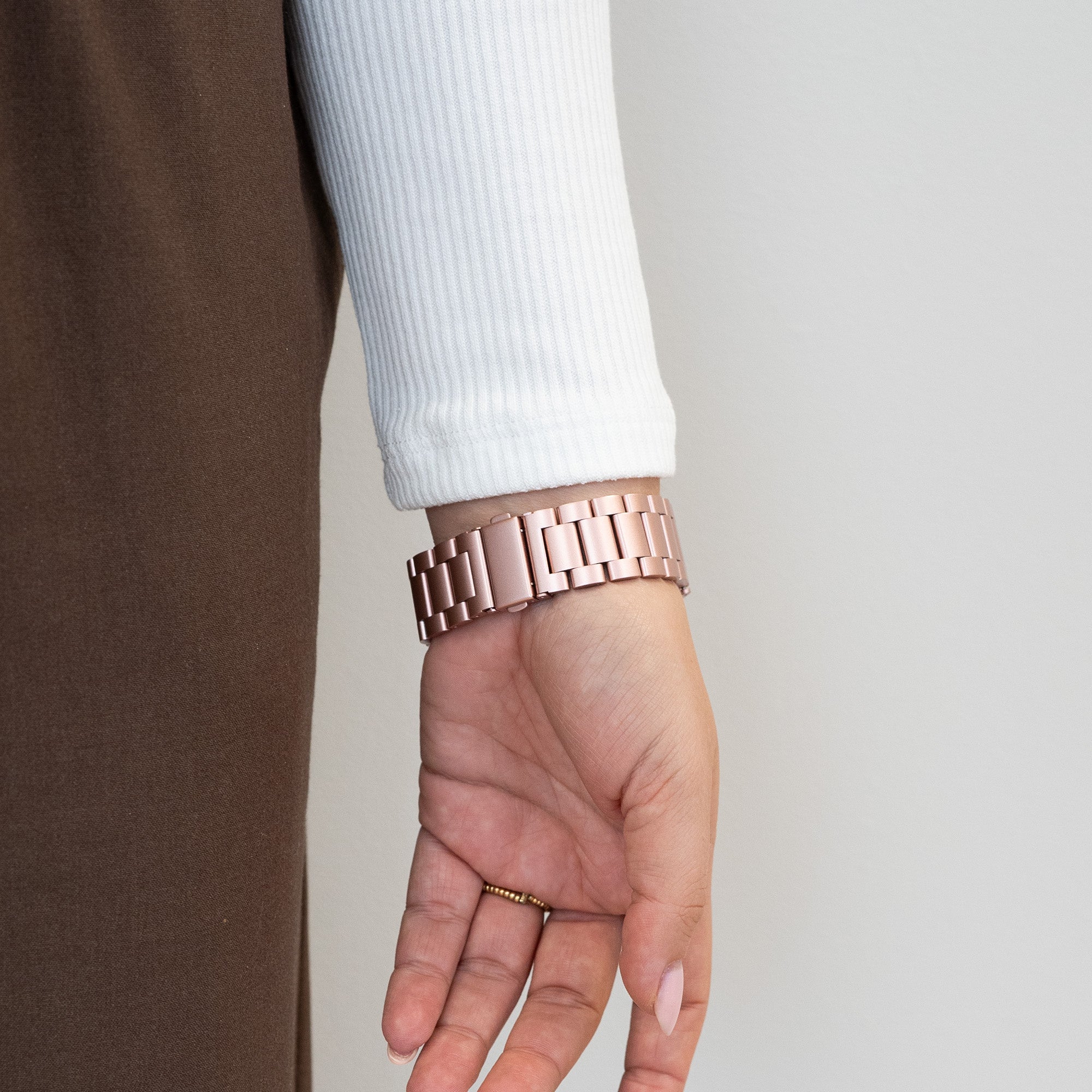 Bandz Samsung Galaxy Watch 4 40mm Steel Strap 'Classic' (Pink)