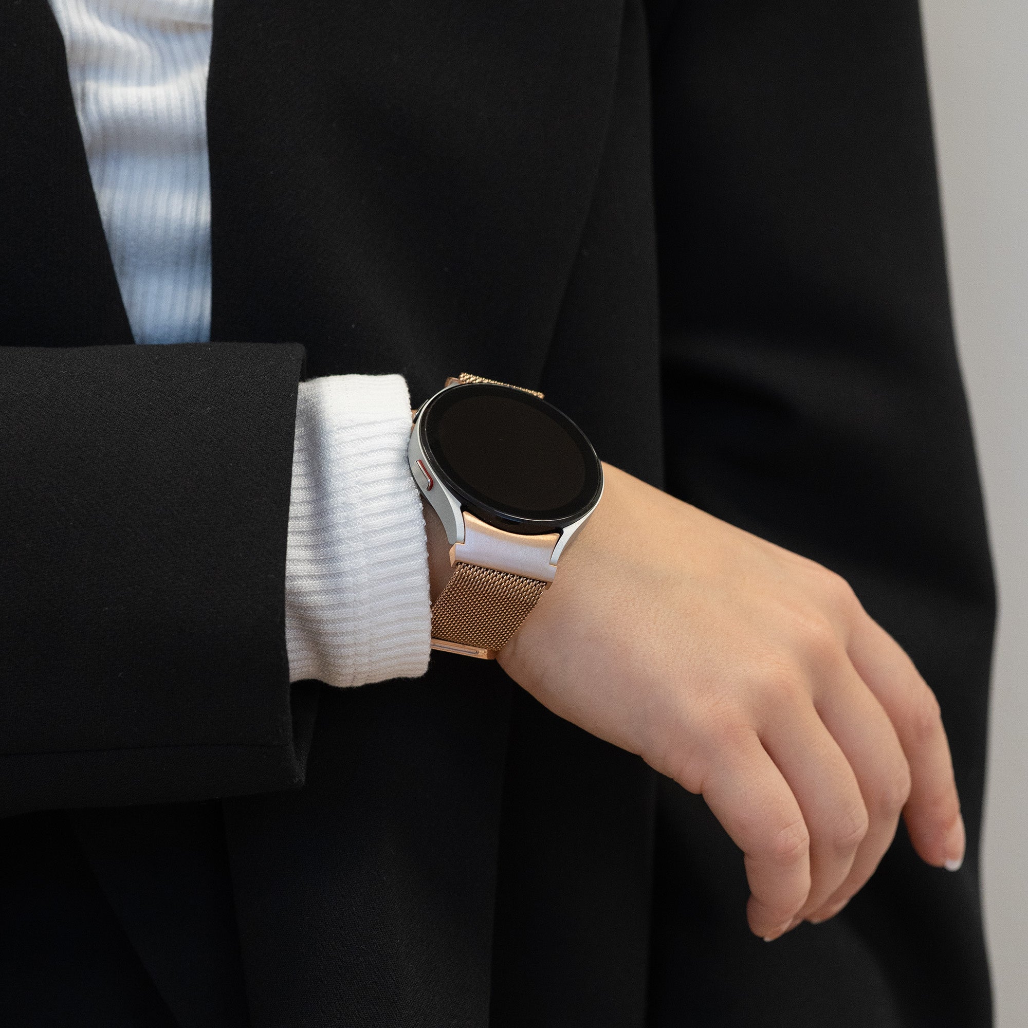 Bandz Samsung Galaxy Watch 5 - 40mm Milanese Loop Strap (Champagne)