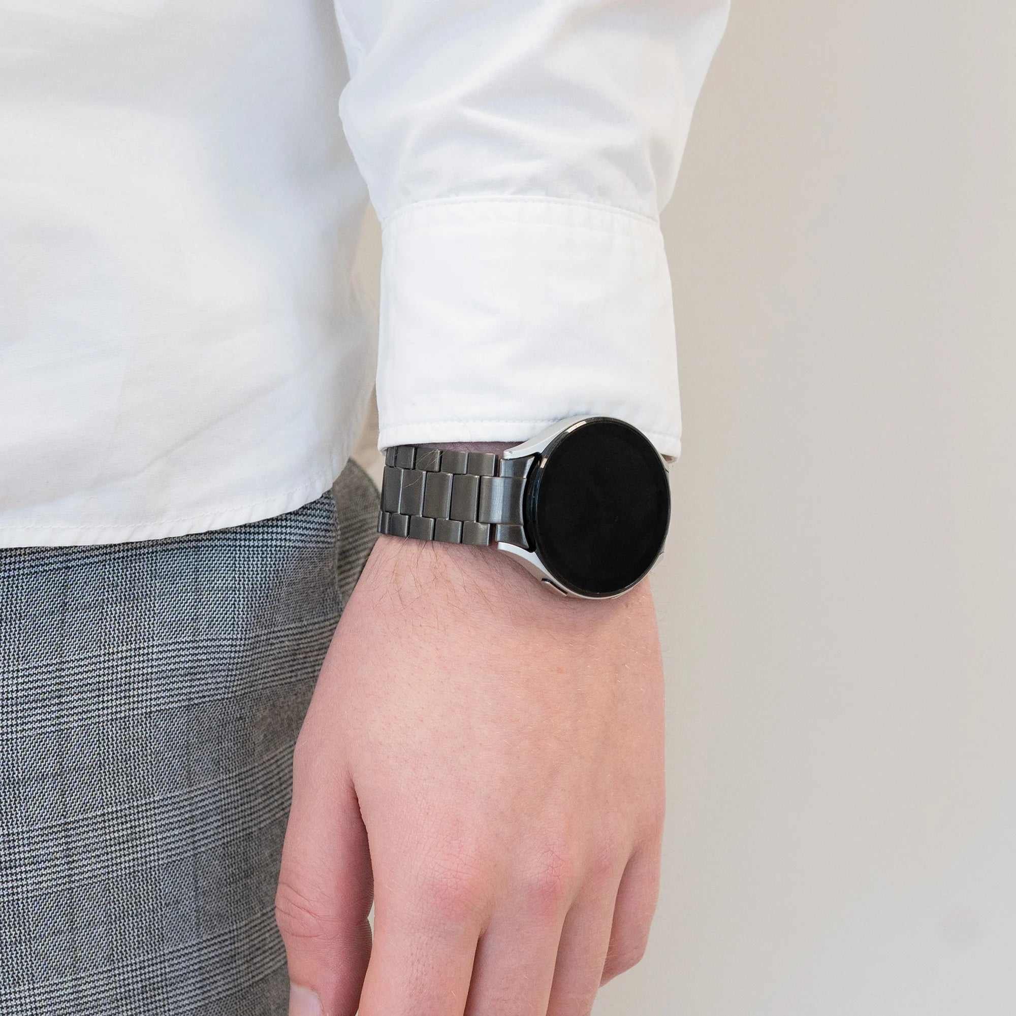 Bandz Samsung Galaxy Watch 6 Classic 43mm Titan-Gliederarmband (Graphit)