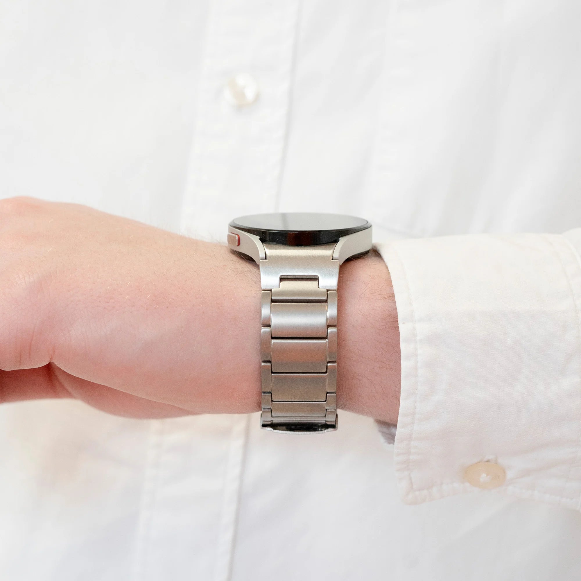 Samsung Galaxy Watch 5 Pro 'One push' Titan Armband (Silber)