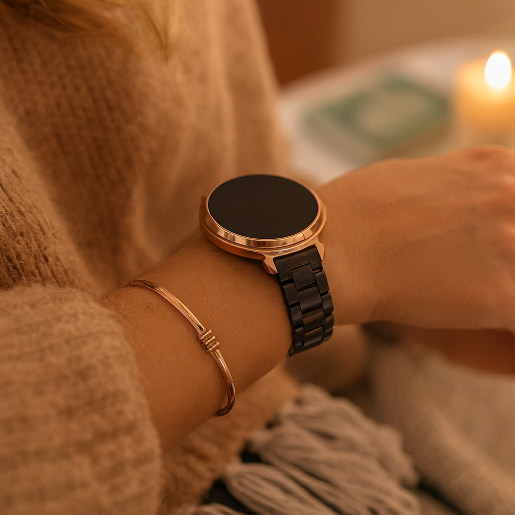 Bandz Garmin Lily 2 Steel Strap 'Classic' (Black)