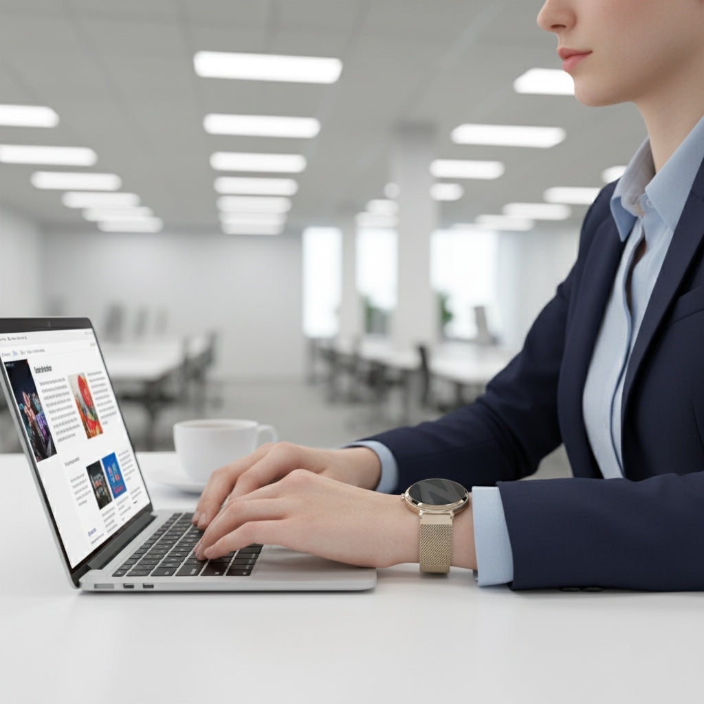 Bandz Garmin Lily 2 Milanese Loop Strap (Champagne)