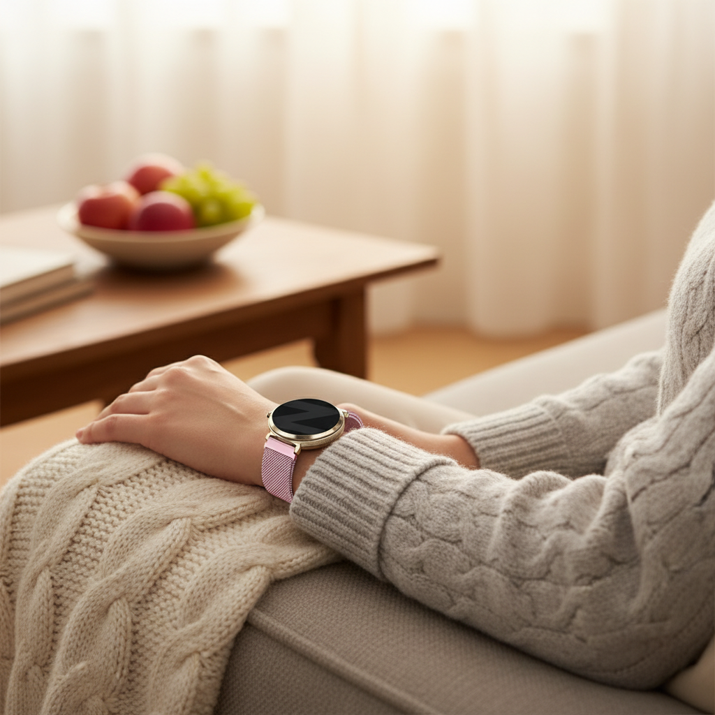 Bandz Garmin Lily 2 Milanese Loop Armband (Rosa)