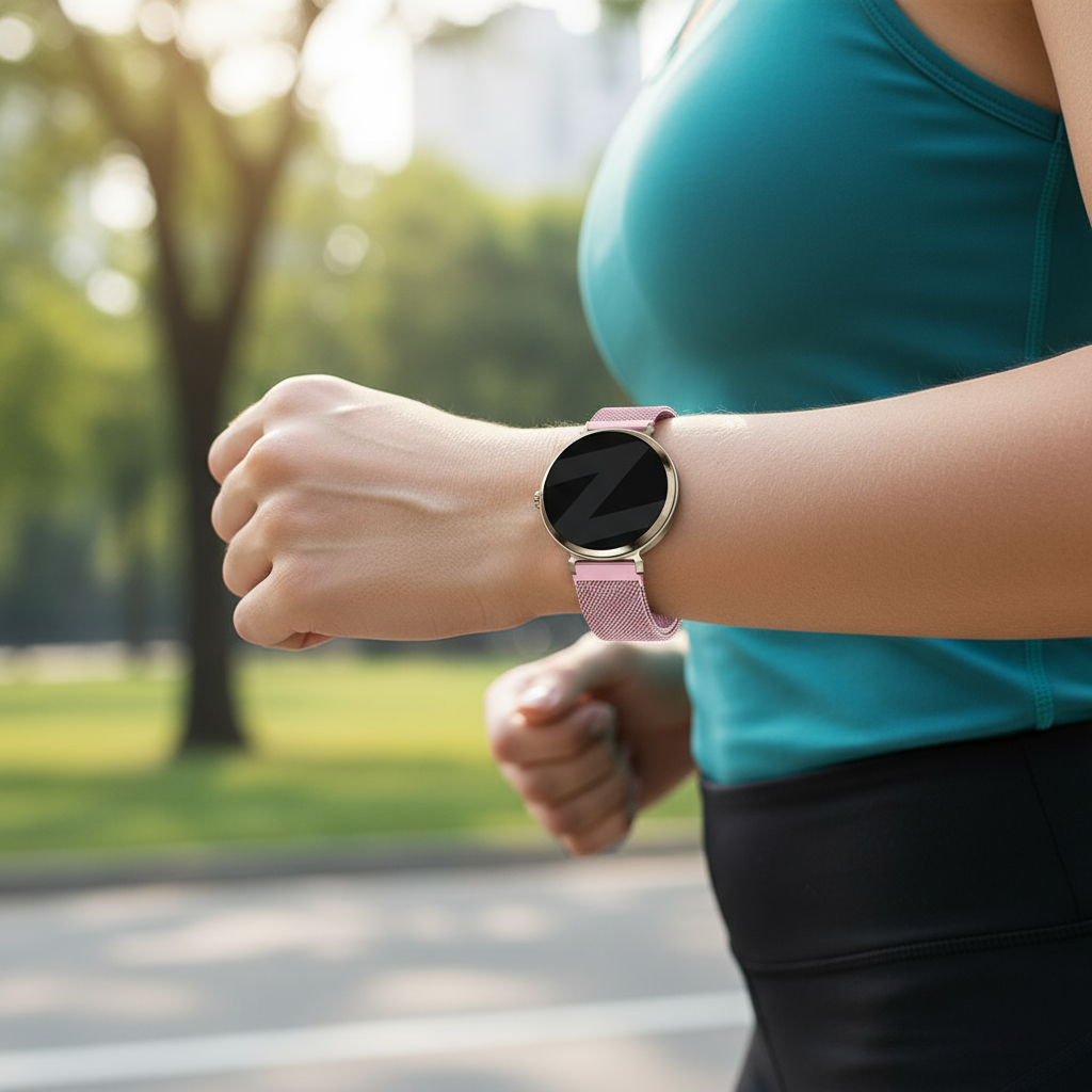 Bandz Garmin Lily 2 Milanese Loop Armband (Rosa)