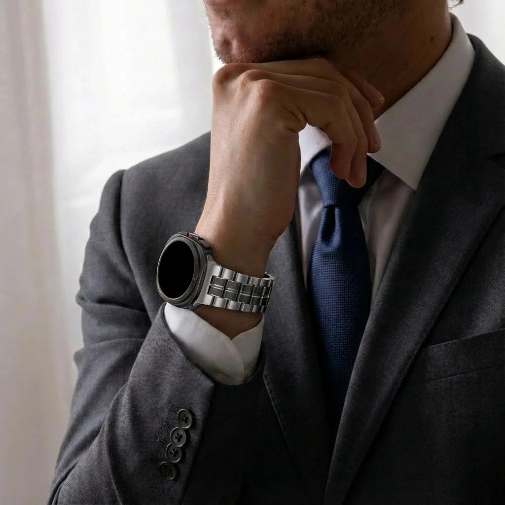 Samsung Galaxy Watch Ultra 'Square' Titanium Strap (Titanium)