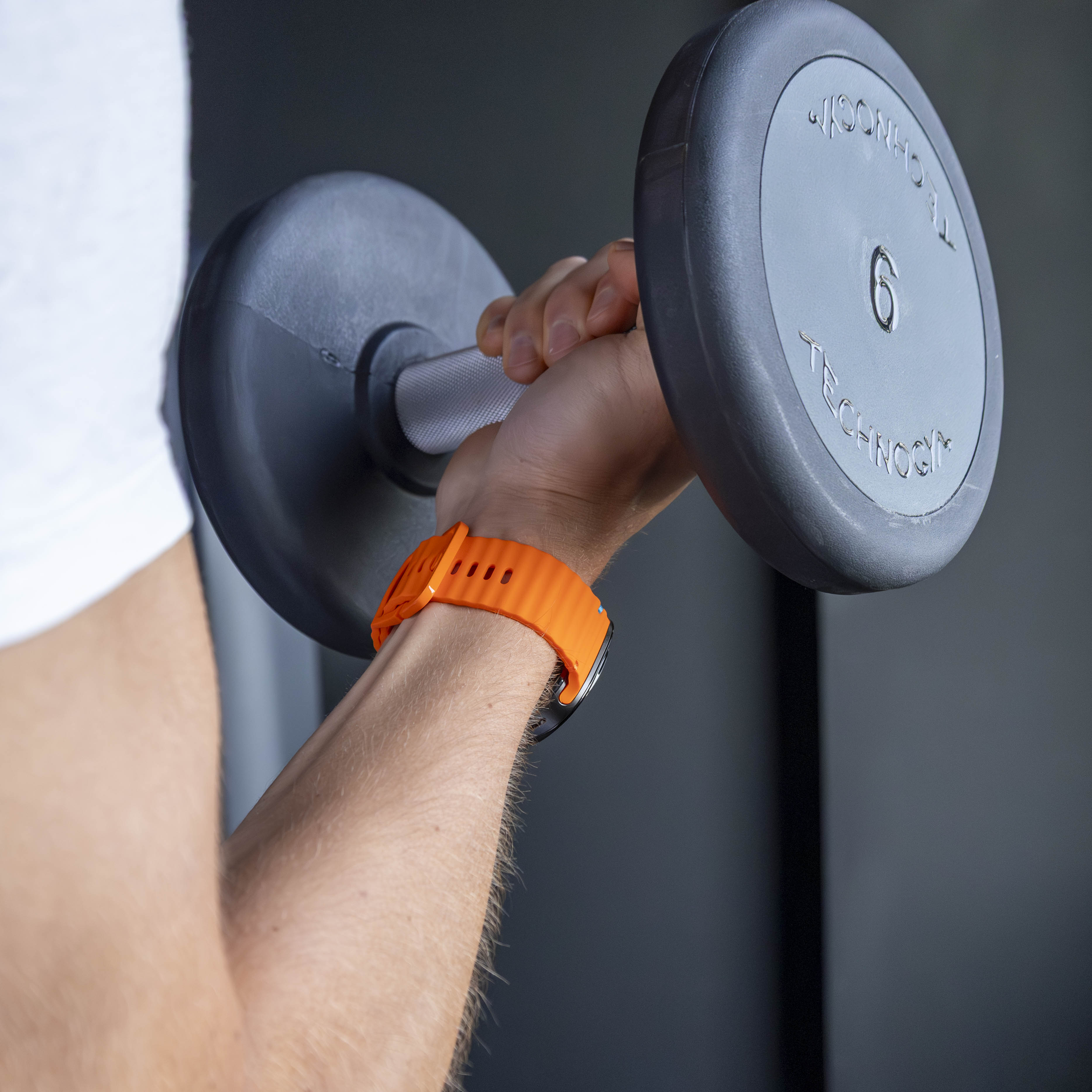 Samsung Galaxy Watch Ultra Wave Silikonarmband (Orange)