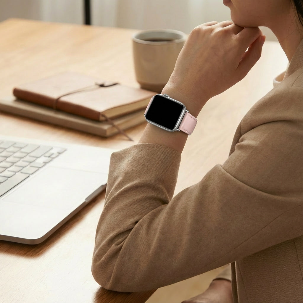 Redmi Watch 6 Leather Strap (Pink)