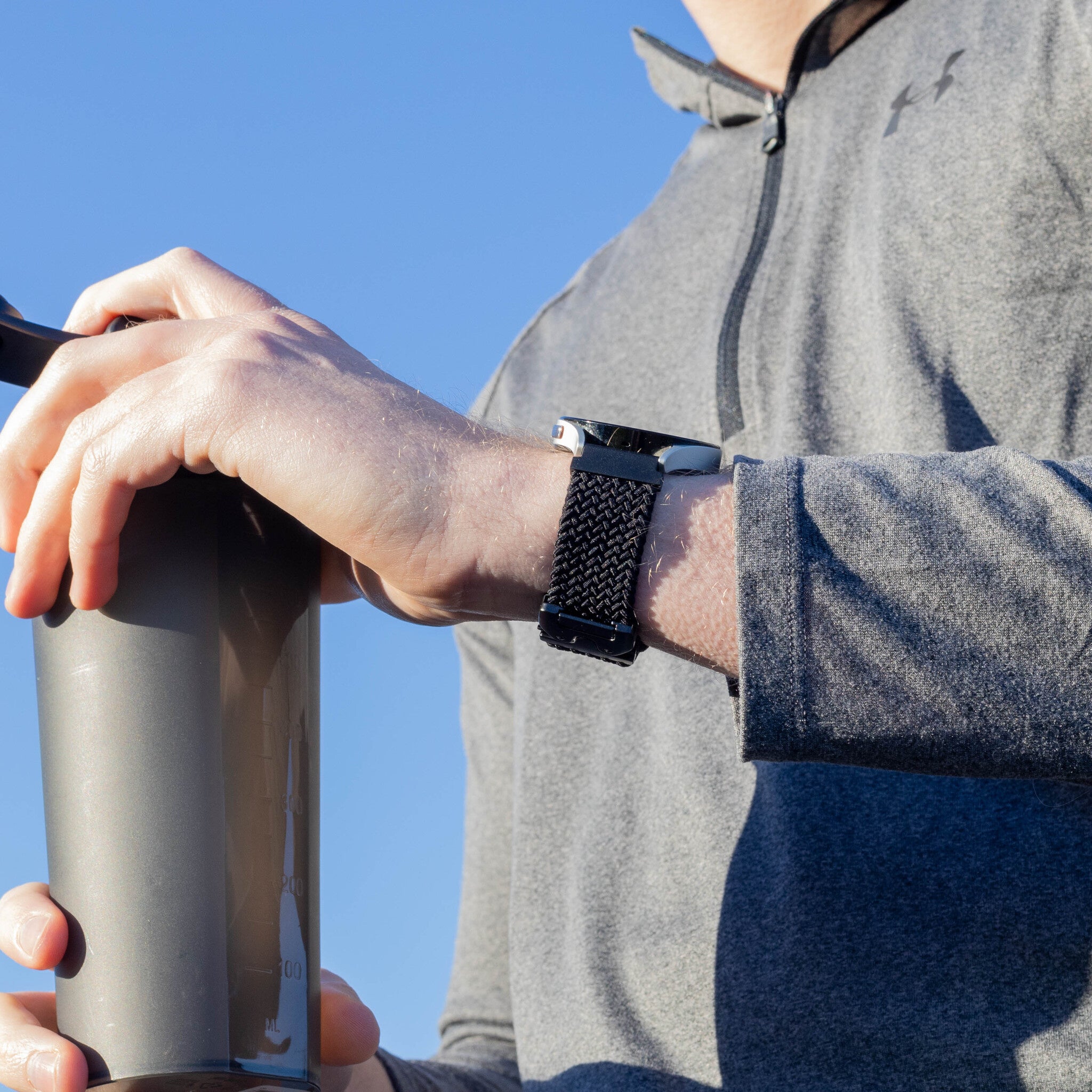 OnePlus Watch 3 gevlochten band met P-buckle (negra)