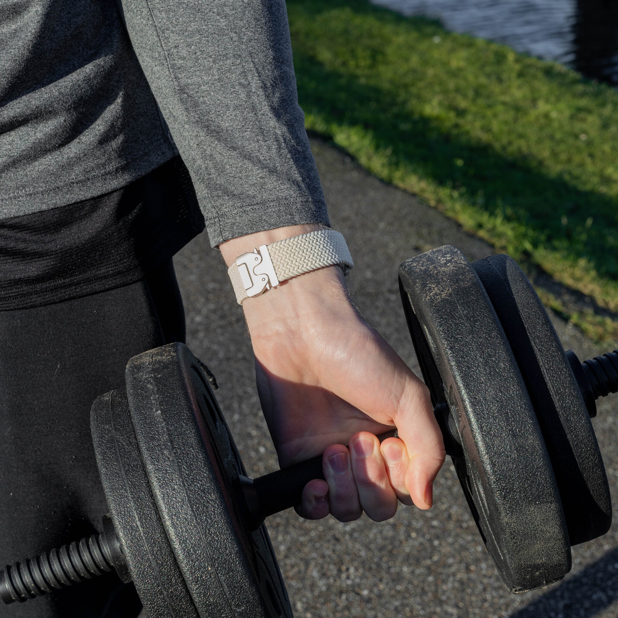 Garmin Approach S42 Geflochtenes Armband mit P-Schnalle (Polarstern)