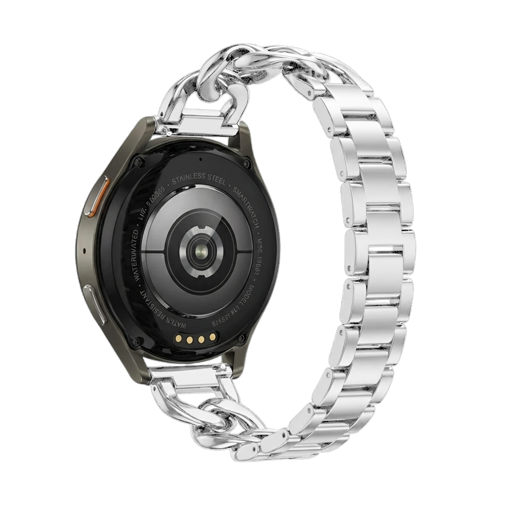 Correa cadena de acero Huawei Watch GT 2 42mm (plata)