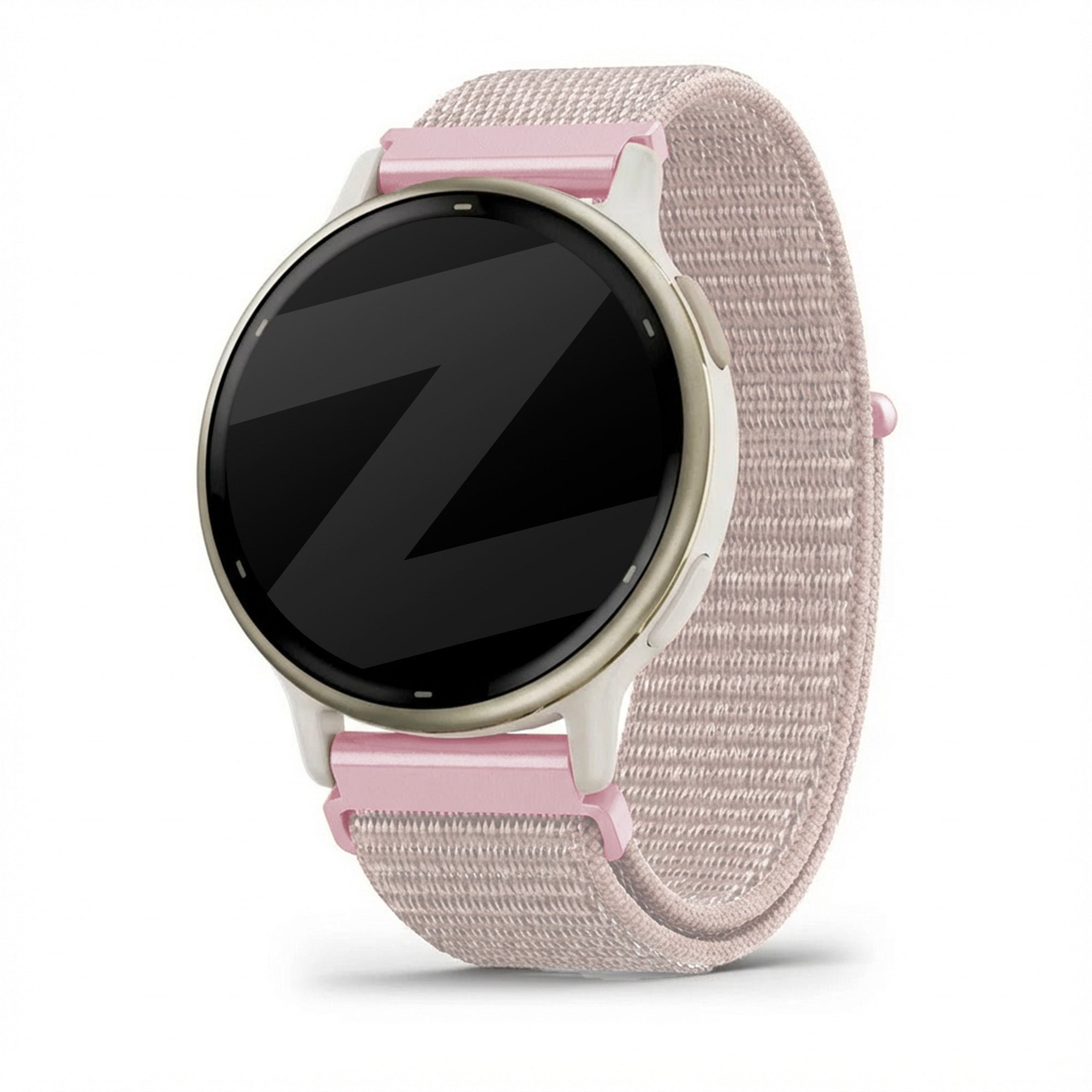 Bandz Garmin Vivoactive 5 Nylon Loop Strap (Rose Gold)