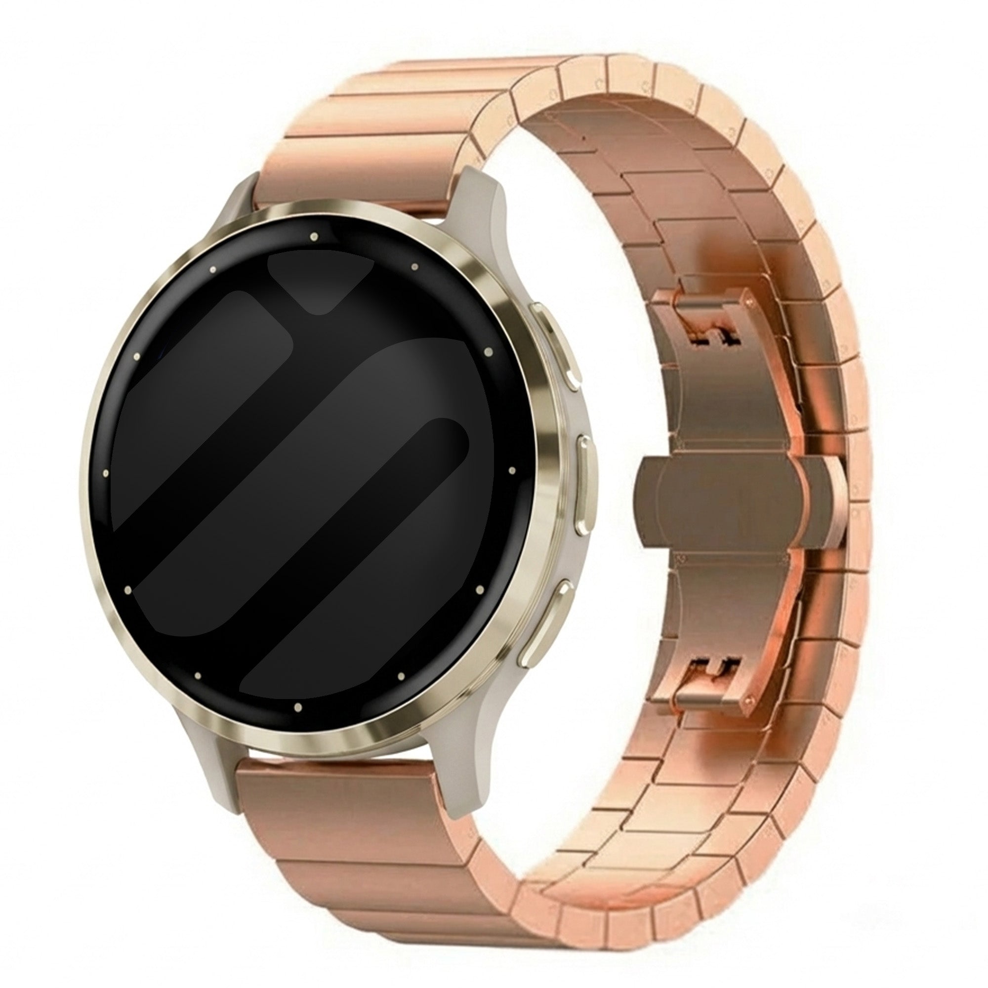 Correa acero Garmin Venu 3s (rosado dorado)