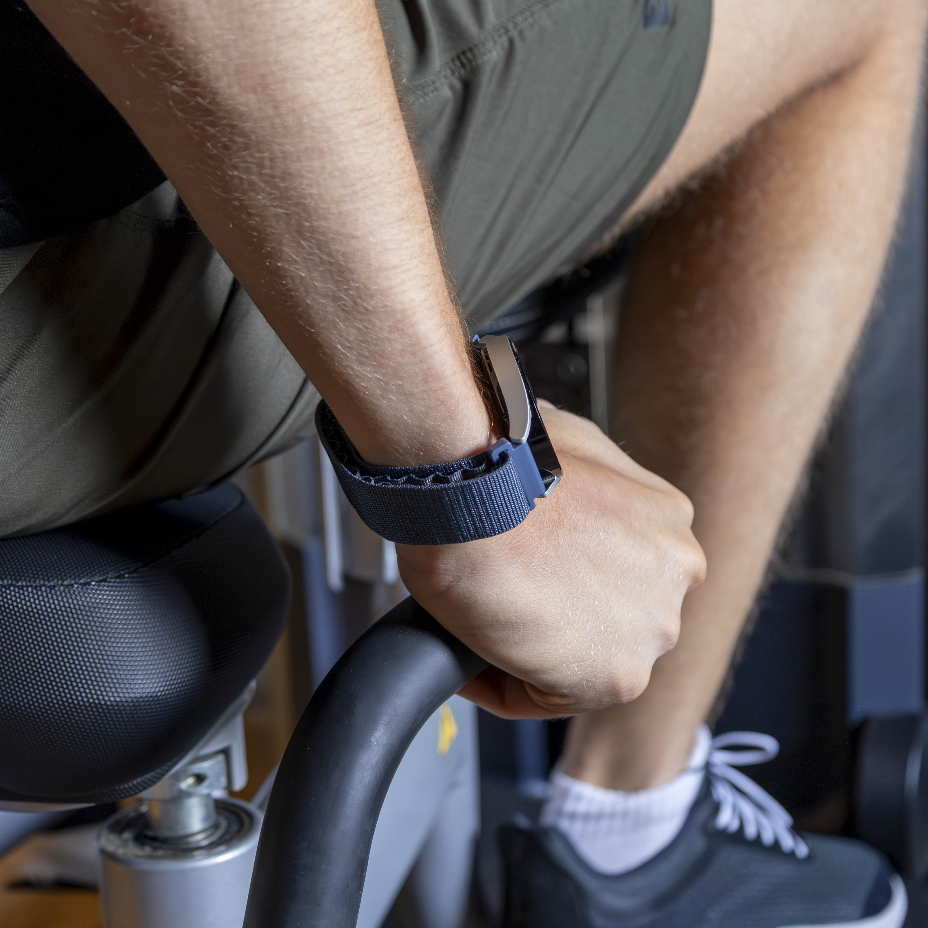 Bandz Xiaomi Amazfit Bip Alpine Nylonarmband (Grau-Blau)