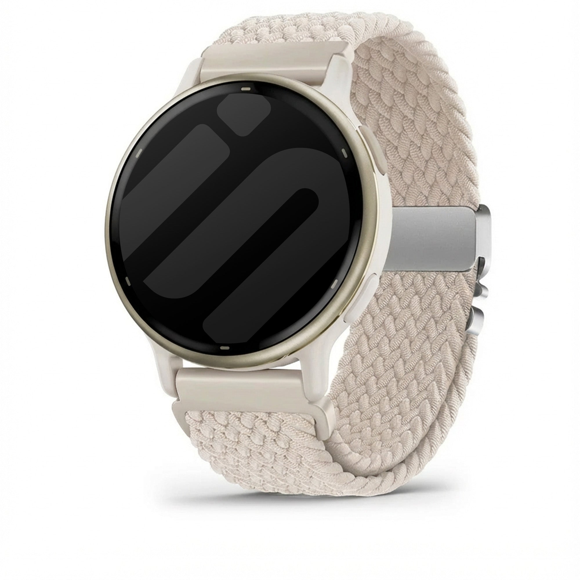 Garmin Vivoactive 5 Braided Strap with P-Buckle (Starlight)