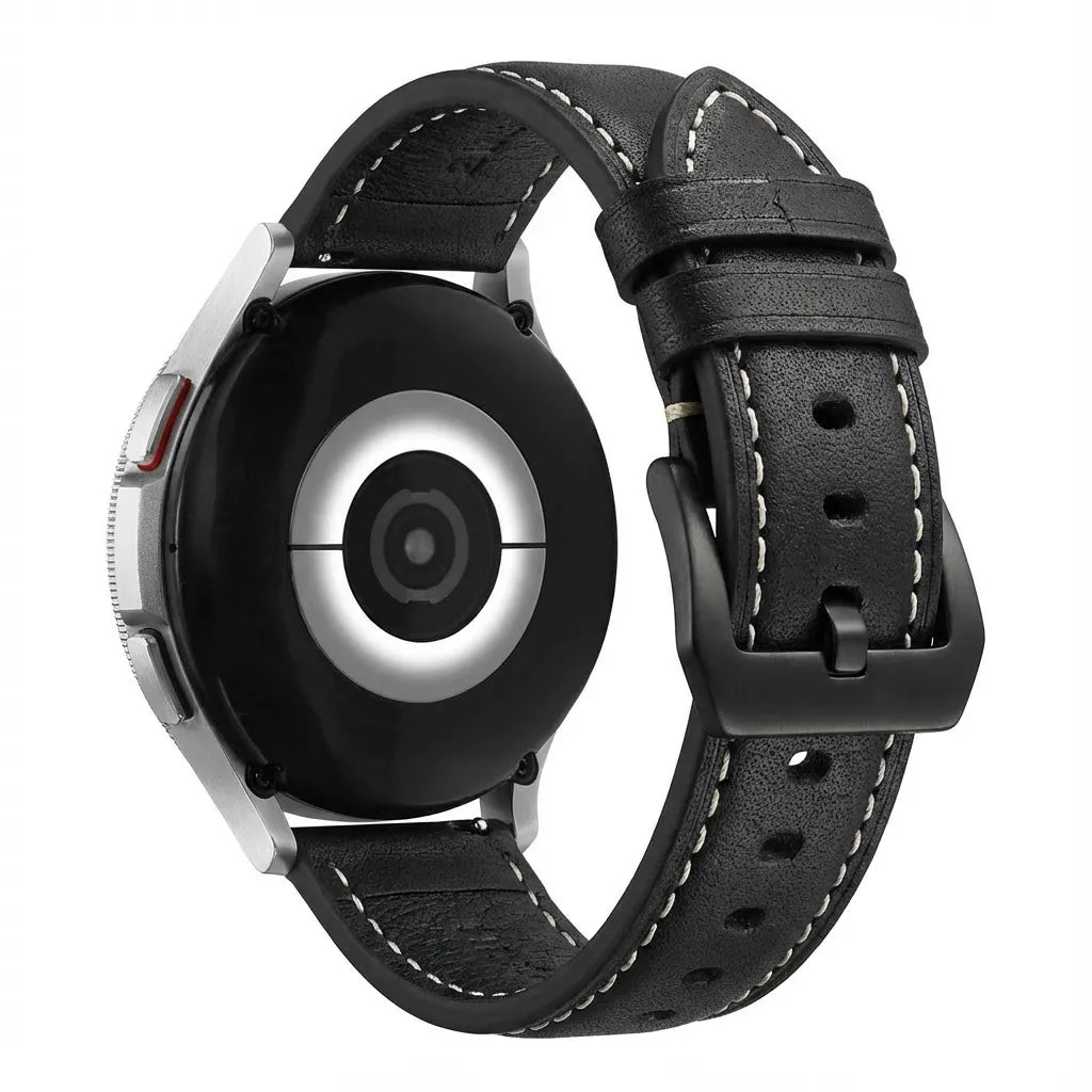 Coros Apex 4 - 46mm leren bandje (zwart)