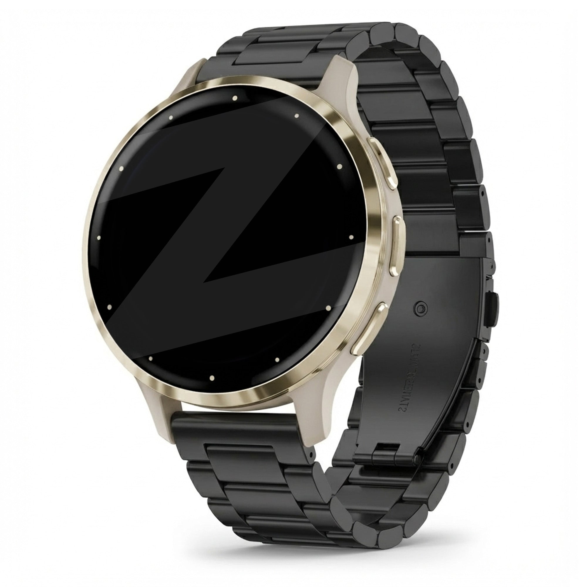 Bandz Bracelet acier 'Classic' Garmin Venu 3s (noir)