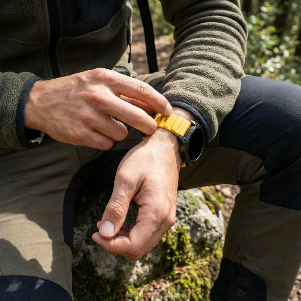 Garmin Instinct E - 45mm Trail Silicone Strap (Light Orange)