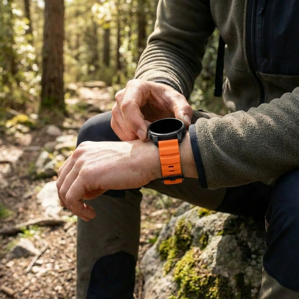 Garmin Instinct E - 45mm Trail Silicone Strap (Orange)