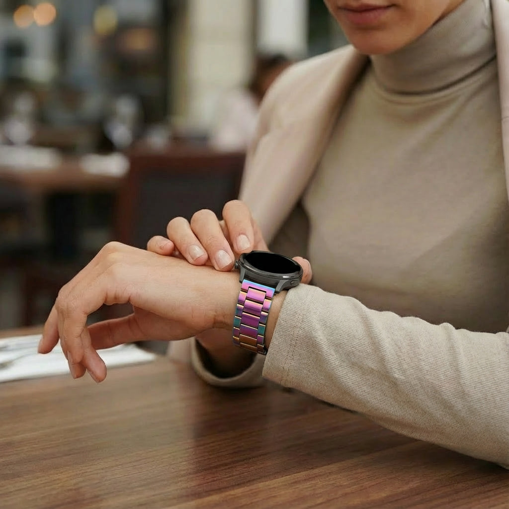 Bandz Garmin Bounce 2 Steel Strap 'Classic' (Rainbow)