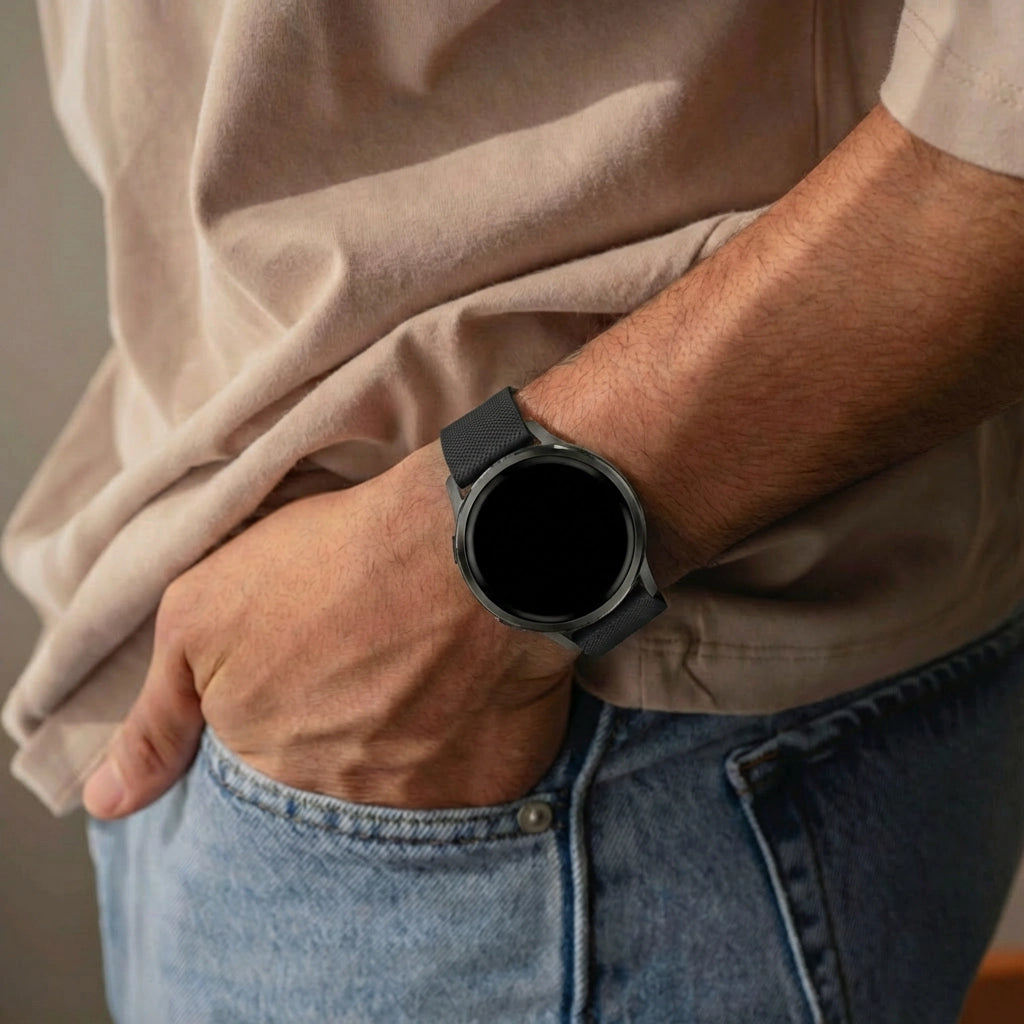 Bandz Garmin Bounce 2 Silicone Strap 'Premium' (Black)