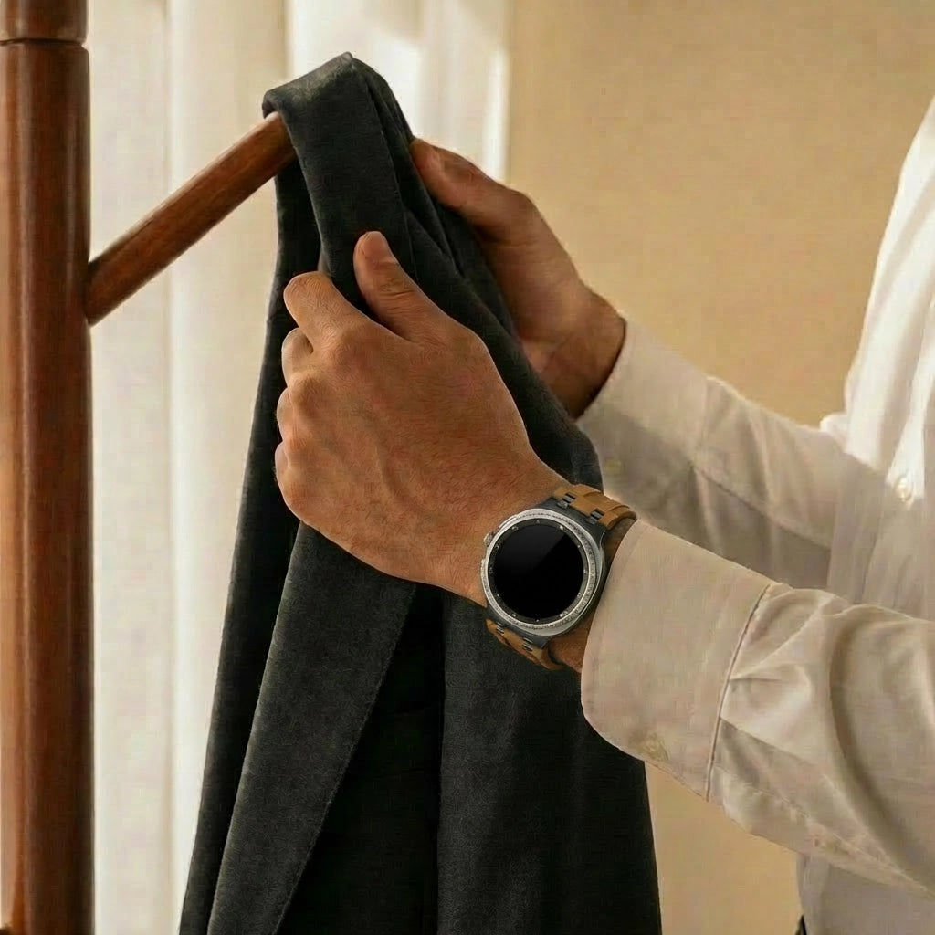 Samsung Galaxy Watch 8 - 40mm Solid Leather Strap (Brown)