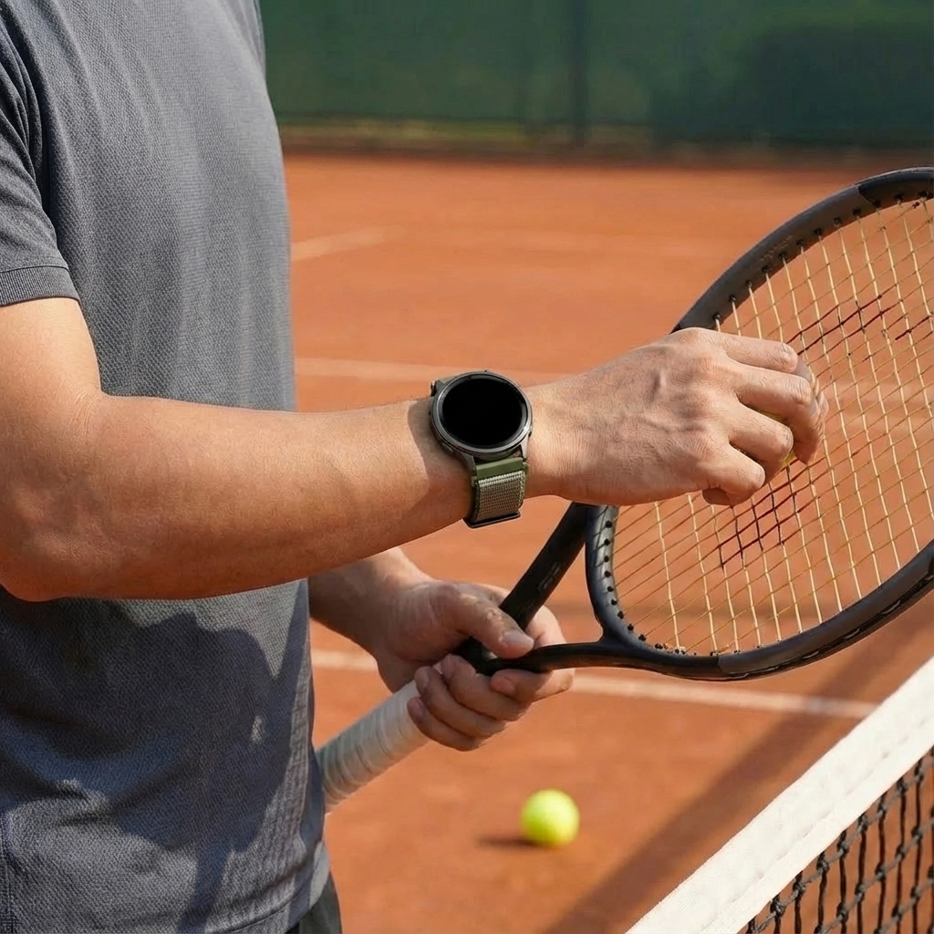 Bandz Garmin Venu SQ Nylon Loop Strap (Olive Green)