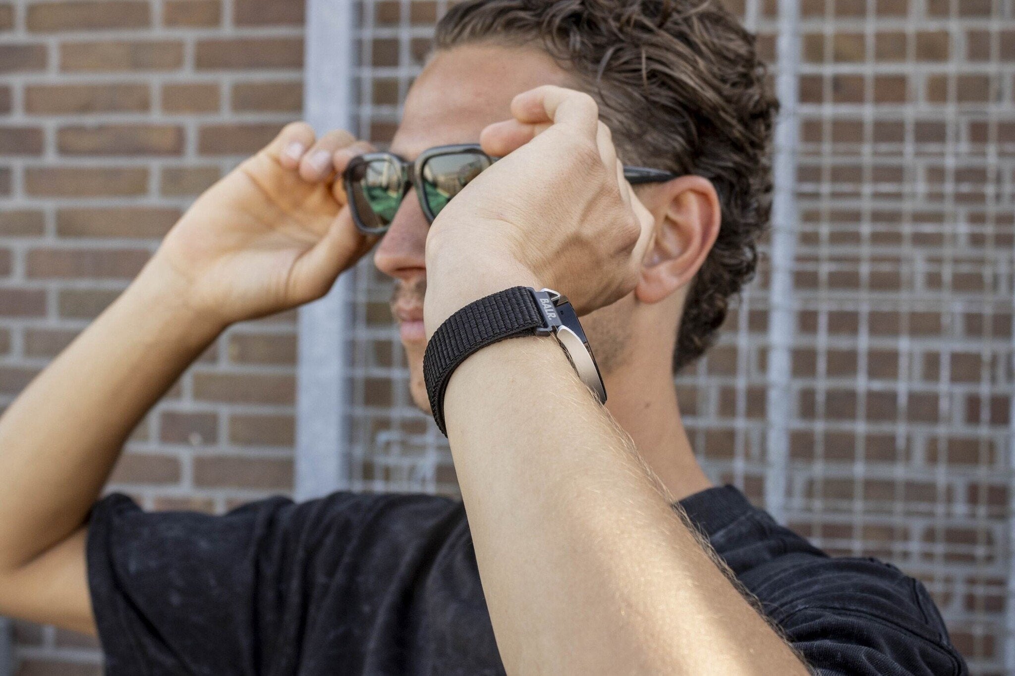 BALR Samsung Galaxy Watch 6 44mm Nylonarmband (Schwarz)