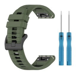Correa deportiva con hebilla Garmin Instinct E - 45mm (verde oliva/negra)